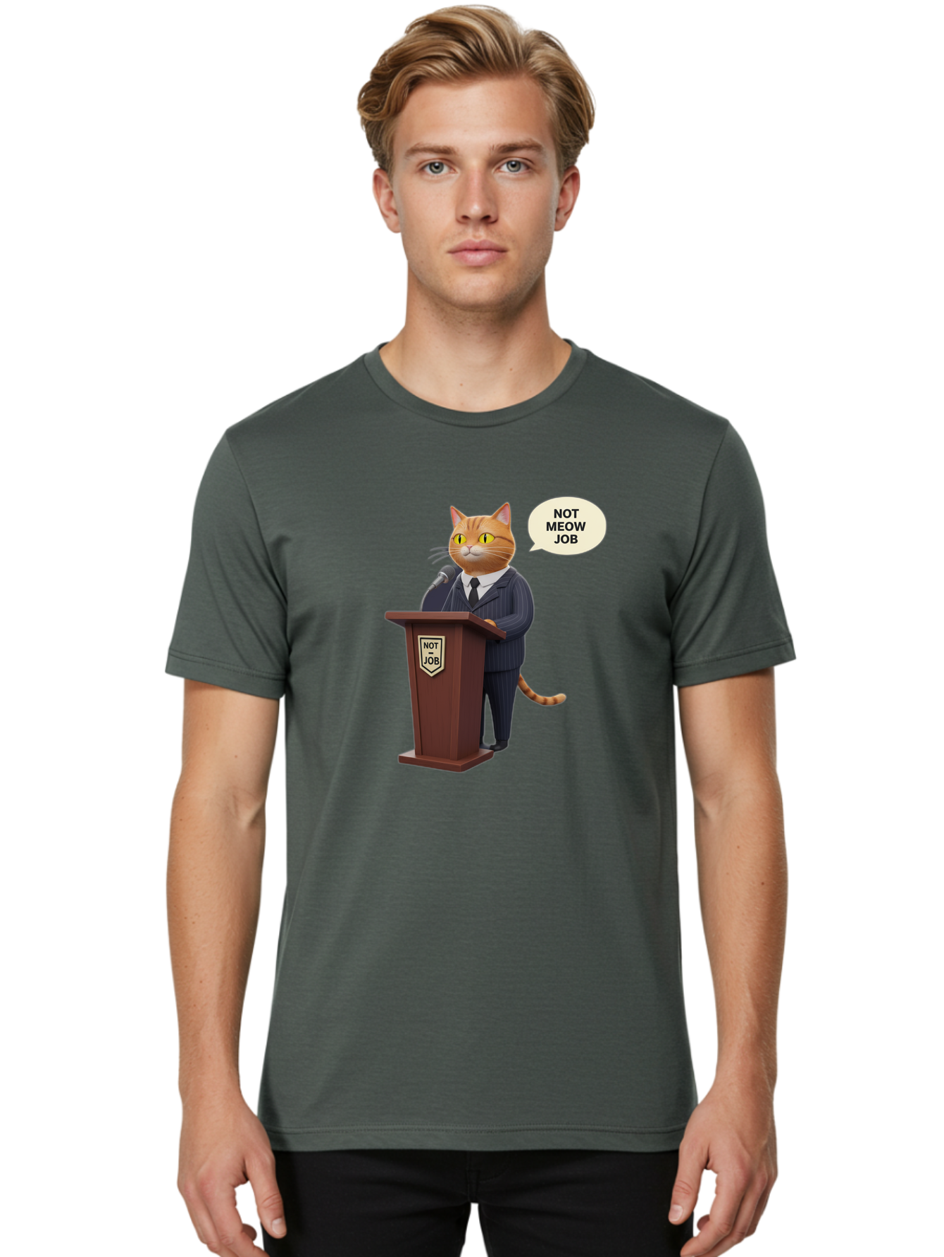 Not-Meow-Job Men'S Graphic Tee, 100% Cotton, Comfortable Casual Summer Wear, Machine Washable, Vintage Camera, Old Camera, Antique Camera, Black Camera, Classic Photography, Photography Equipment, Nostalgic Device, Film Camera, Camera Art Bam990