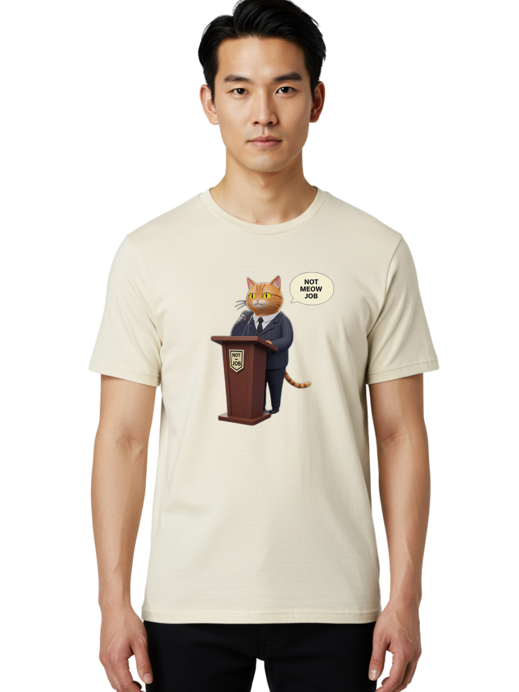 Not-Meow-Job Men'S Graphic Tee, 100% Cotton, Comfortable Casual Summer Wear, Machine Washable, Vintage Camera, Old Camera, Antique Camera, Black Camera, Classic Photography, Photography Equipment, Nostalgic Device, Film Camera, Camera Art Bam990
