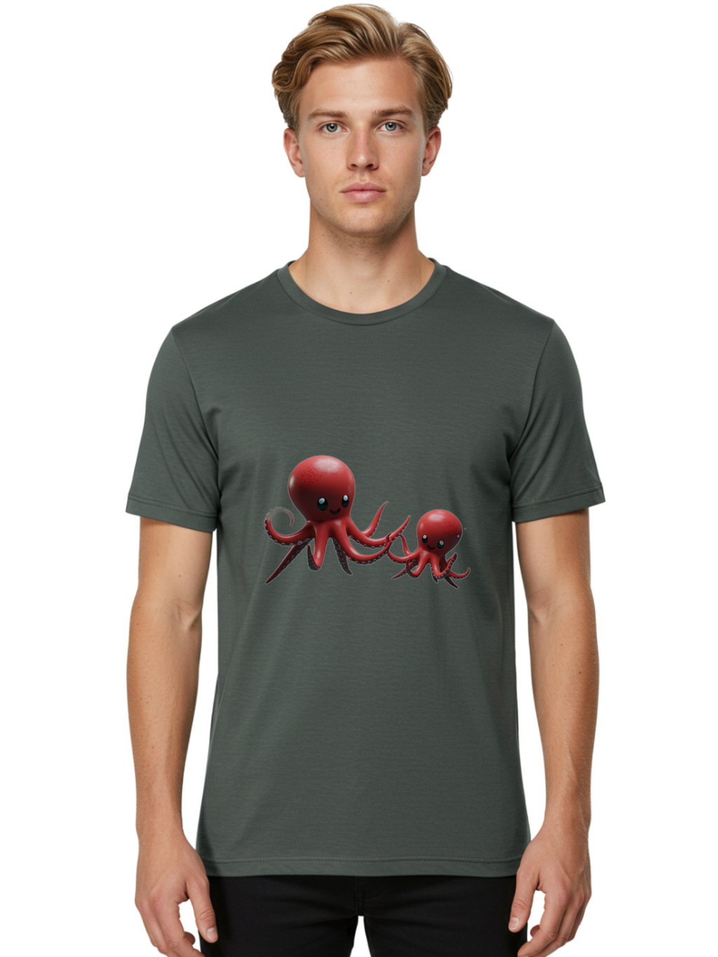 Octo Men'S Graphic Tee, 100% Cotton, Comfortable Casual Summer Wear, Machine Washable, Vintage Camera, Old Camera, Antique Camera, Black Camera, Classic Photography, Photography Equipment, Nostalgic Device, Film Camera, Camera Art Bam991