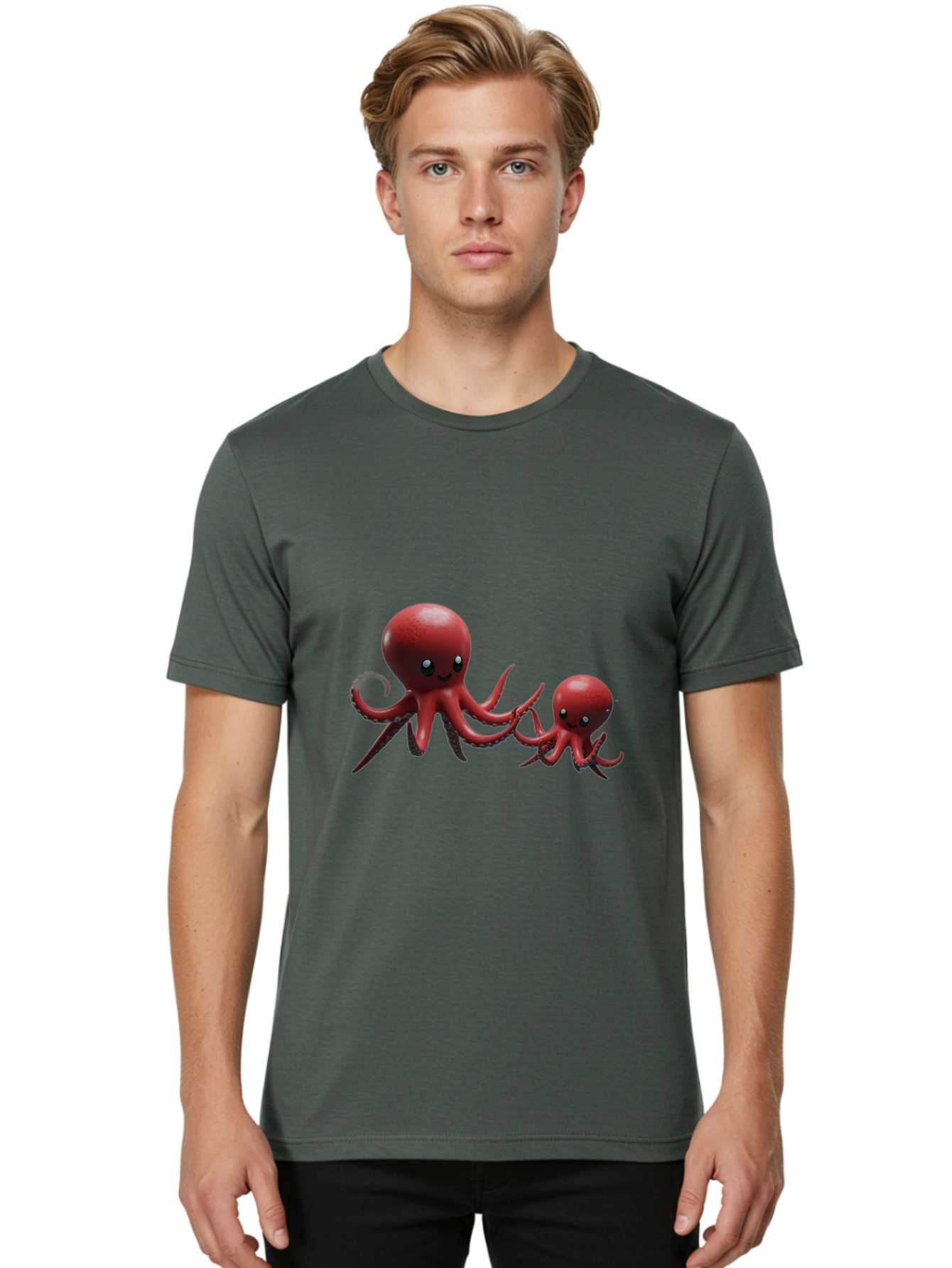 Octo Men'S Graphic Tee, 100% Cotton, Comfortable Casual Summer Wear, Machine Washable, Vintage Camera, Old Camera, Antique Camera, Black Camera, Classic Photography, Photography Equipment, Nostalgic Device, Film Camera, Camera Art Bam991