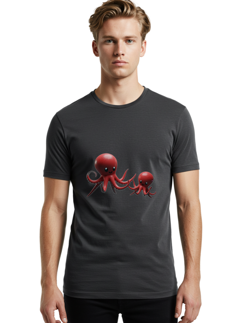 Octo Men'S Graphic Tee, 100% Cotton, Comfortable Casual Summer Wear, Machine Washable, Vintage Camera, Old Camera, Antique Camera, Black Camera, Classic Photography, Photography Equipment, Nostalgic Device, Film Camera, Camera Art Bam991