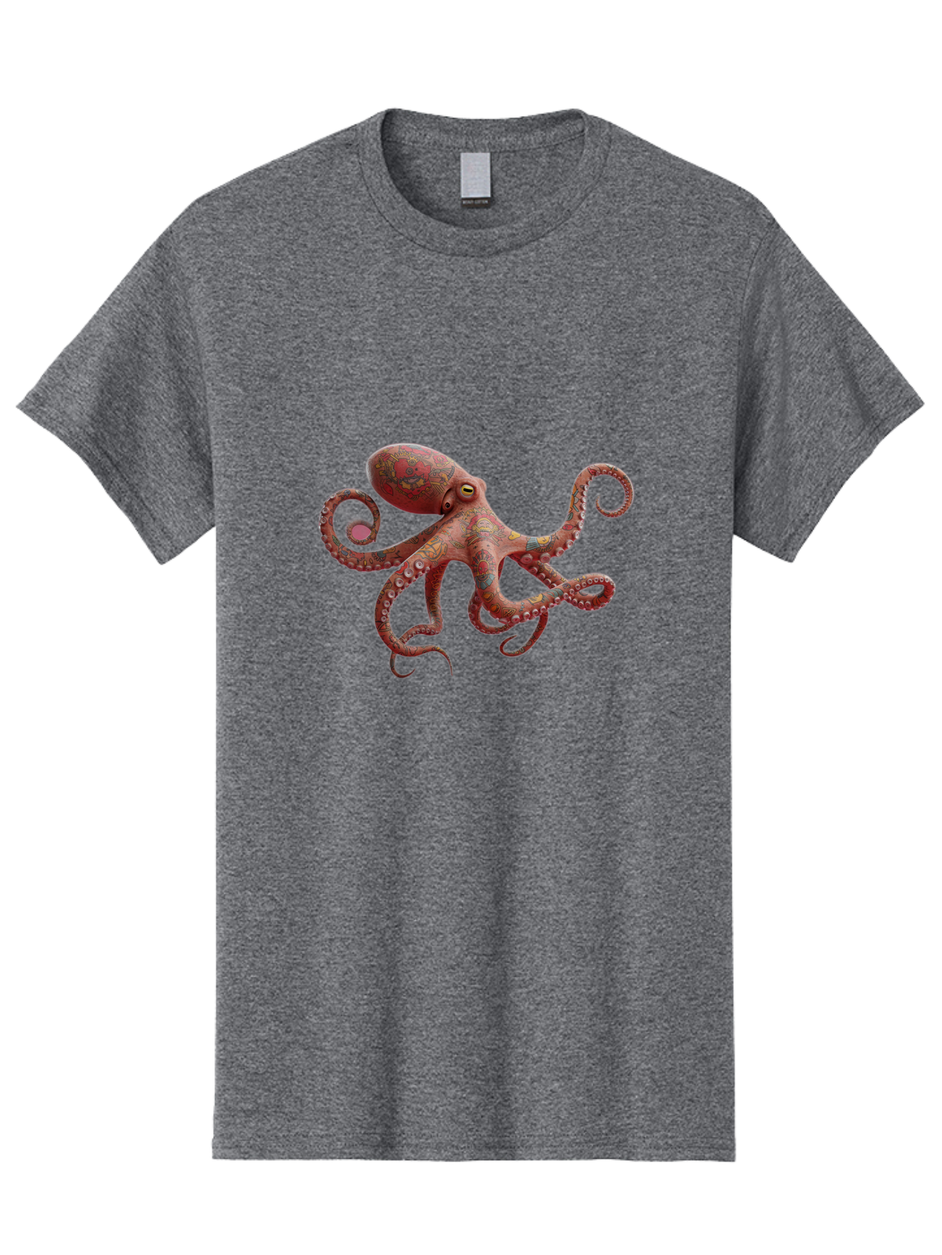 Octopus-2 Men'S Graphic Tee, 100% Cotton, Comfortable Casual Summer Wear, Machine Washable, Vintage Camera, Old Camera, Antique Camera, Black Camera, Classic Photography, Photography Equipment, Nostalgic Device, Film Camera, Camera Art Bam993