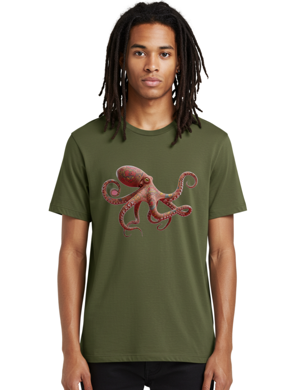 Octopus-2 Men'S Graphic Tee, 100% Cotton, Comfortable Casual Summer Wear, Machine Washable, Vintage Camera, Old Camera, Antique Camera, Black Camera, Classic Photography, Photography Equipment, Nostalgic Device, Film Camera, Camera Art Bam993