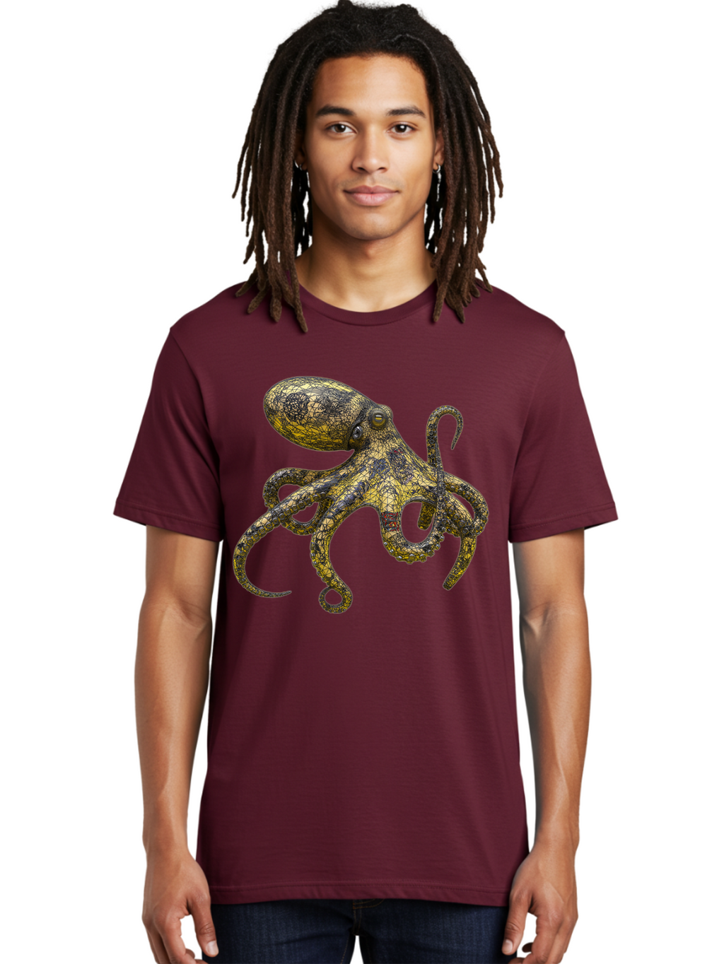 Octopus-3 Men'S Graphic Tee, 100% Cotton, Comfortable Casual Summer Wear, Machine Washable, Vintage Camera, Old Camera, Antique Camera, Black Camera, Classic Photography, Photography Equipment, Nostalgic Device, Film Camera, Camera Art Bam994