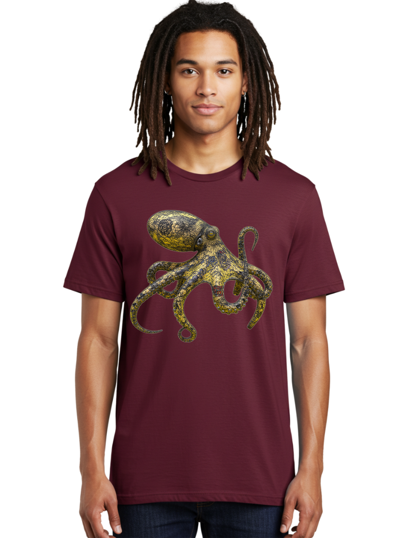 Octopus-3 Men'S Graphic Tee, 100% Cotton, Comfortable Casual Summer Wear, Machine Washable, Vintage Camera, Old Camera, Antique Camera, Black Camera, Classic Photography, Photography Equipment, Nostalgic Device, Film Camera, Camera Art Bam994