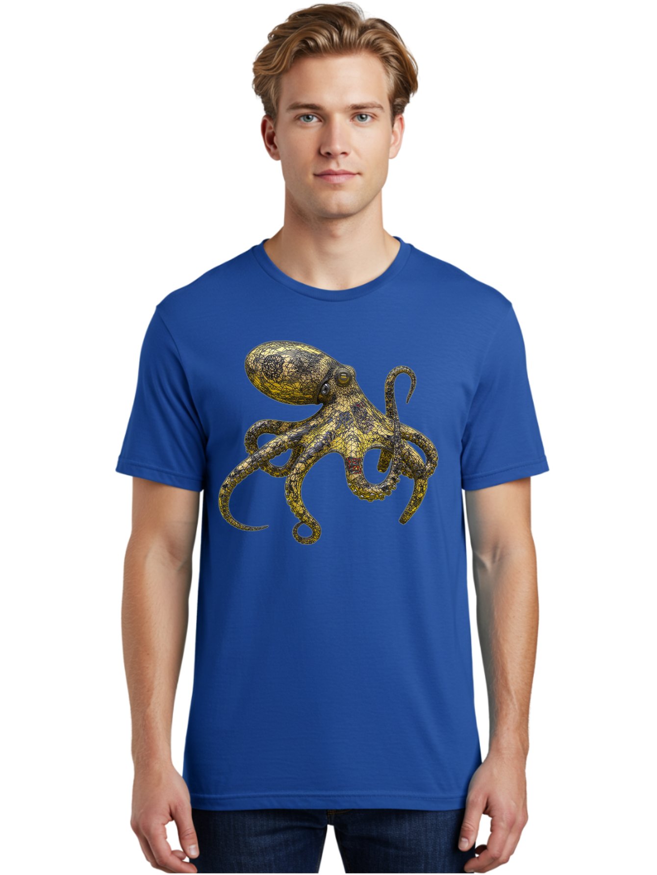 Octopus-3 Men'S Graphic Tee, 100% Cotton, Comfortable Casual Summer Wear, Machine Washable, Vintage Camera, Old Camera, Antique Camera, Black Camera, Classic Photography, Photography Equipment, Nostalgic Device, Film Camera, Camera Art Bam994