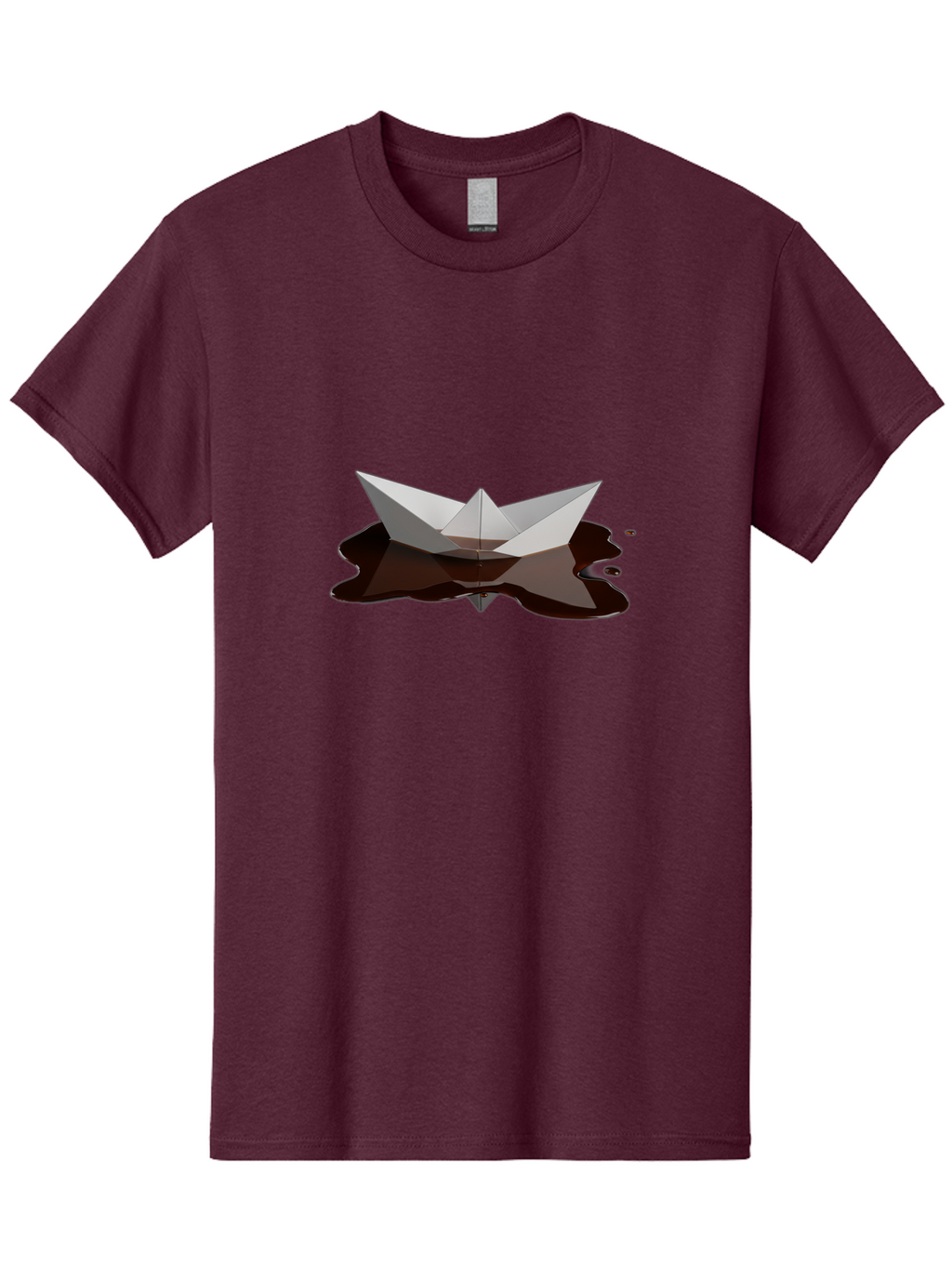 Oil-Spill-Paper-Boat Men'S Graphic Tee, 100% Cotton, Comfortable Casual Summer Wear, Machine Washable, Vintage Camera, Old Camera, Antique Camera, Black Camera, Classic Photography, Photography Equipment, Nostalgic Device, Film Camera, Bam999