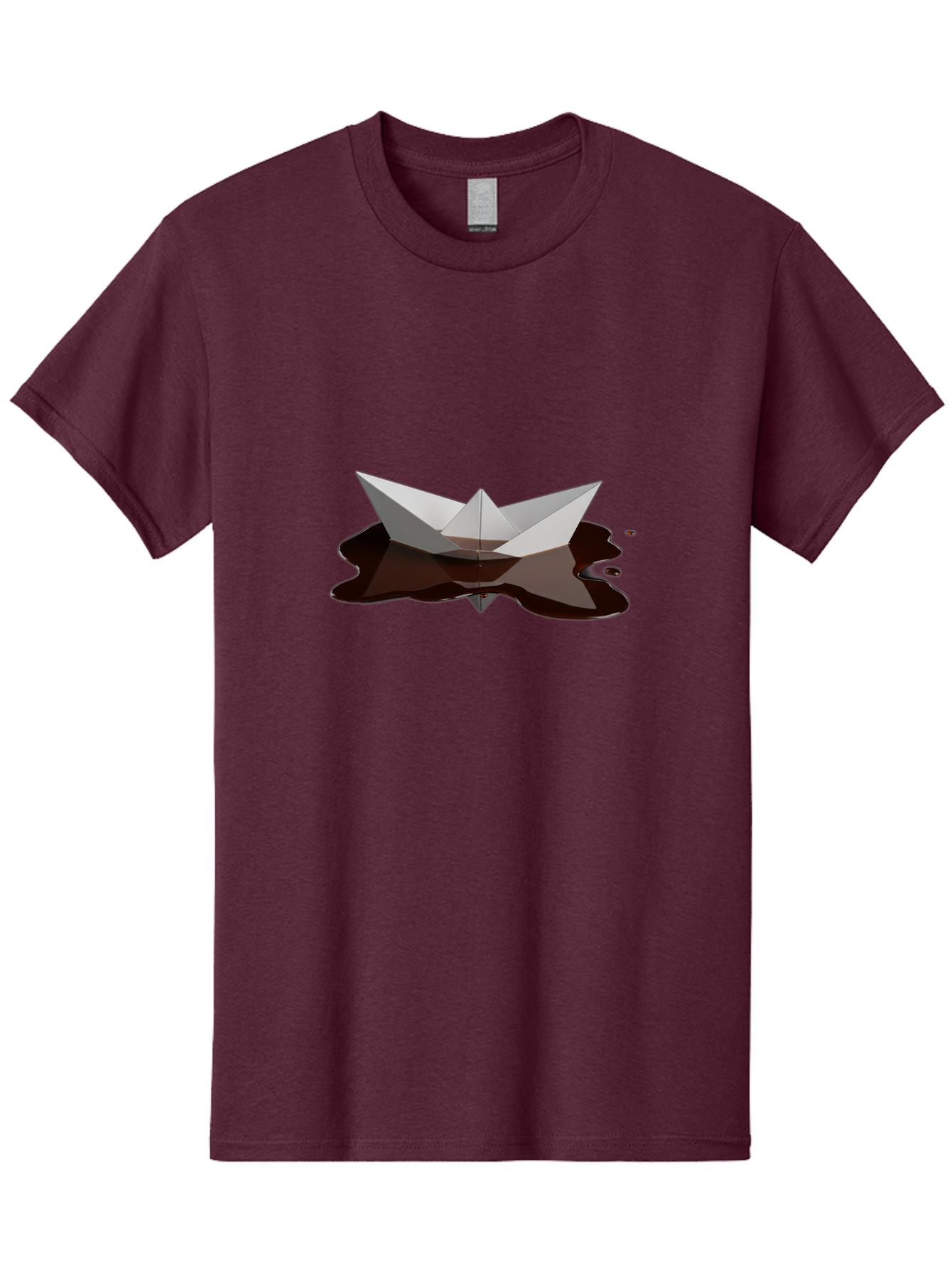 Oil-Spill-Paper-Boat Men'S Graphic Tee, 100% Cotton, Comfortable Casual Summer Wear, Machine Washable, Vintage Camera, Old Camera, Antique Camera, Black Camera, Classic Photography, Photography Equipment, Nostalgic Device, Film Camera, Bam999