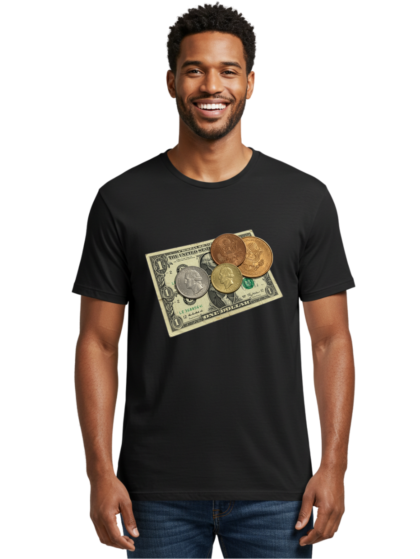 One-Dollar Men'S Graphic Tee, 100% Cotton, Comfortable Casual Summer Wear, Machine Washable, Vintage Camera, Old Camera, Antique Camera, Black Camera, Classic Photography, Photography Equipment, Nostalgic Device, Film Camera, Camera Art Ban000