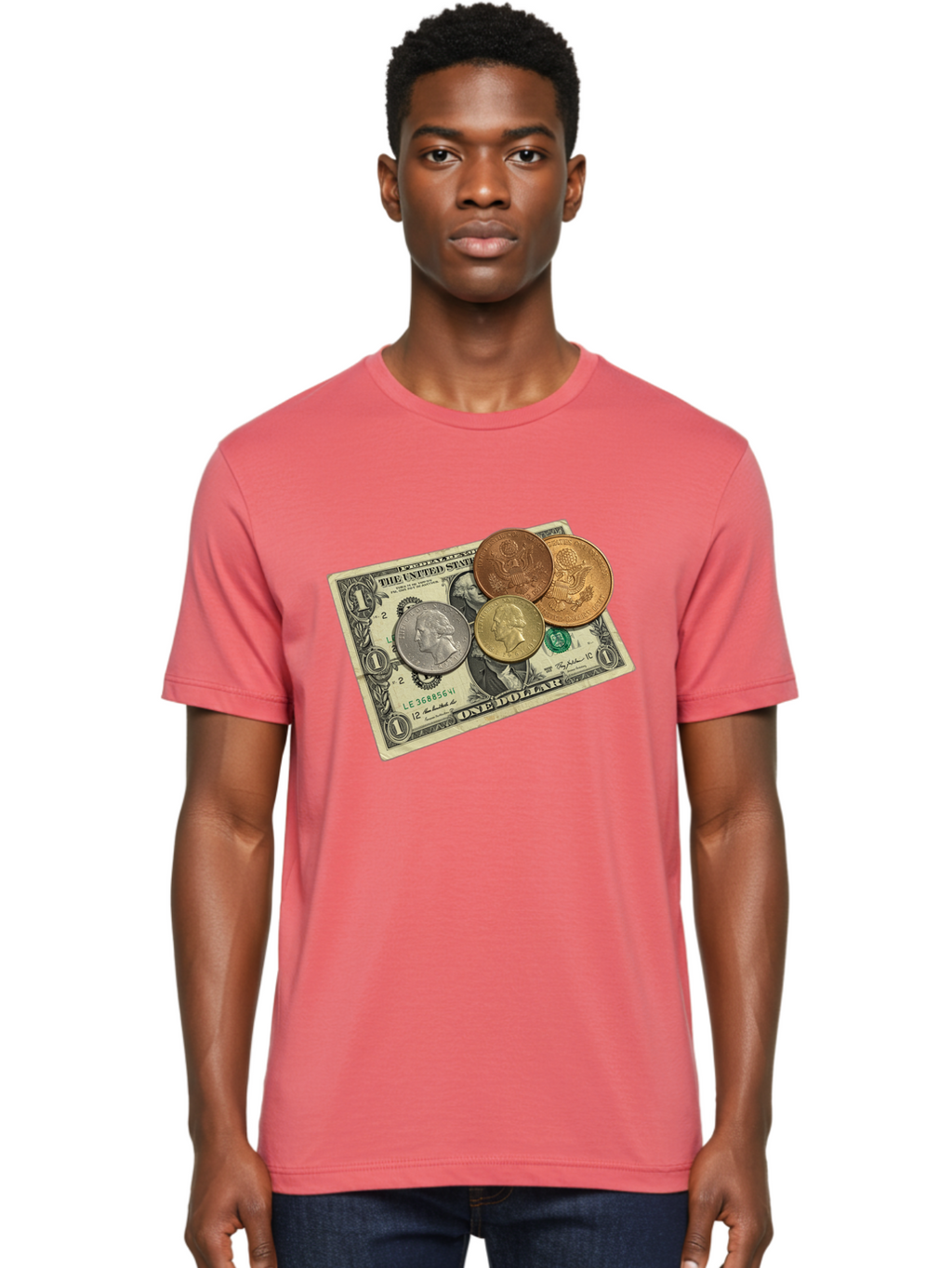 One-Dollar Men'S Graphic Tee, 100% Cotton, Comfortable Casual Summer Wear, Machine Washable, Vintage Camera, Old Camera, Antique Camera, Black Camera, Classic Photography, Photography Equipment, Nostalgic Device, Film Camera, Camera Art Ban000