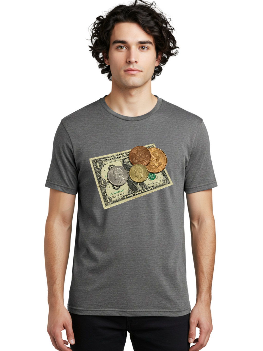 One-Dollar Men'S Graphic Tee, 100% Cotton, Comfortable Casual Summer Wear, Machine Washable, Vintage Camera, Old Camera, Antique Camera, Black Camera, Classic Photography, Photography Equipment, Nostalgic Device, Film Camera, Camera Art Ban000