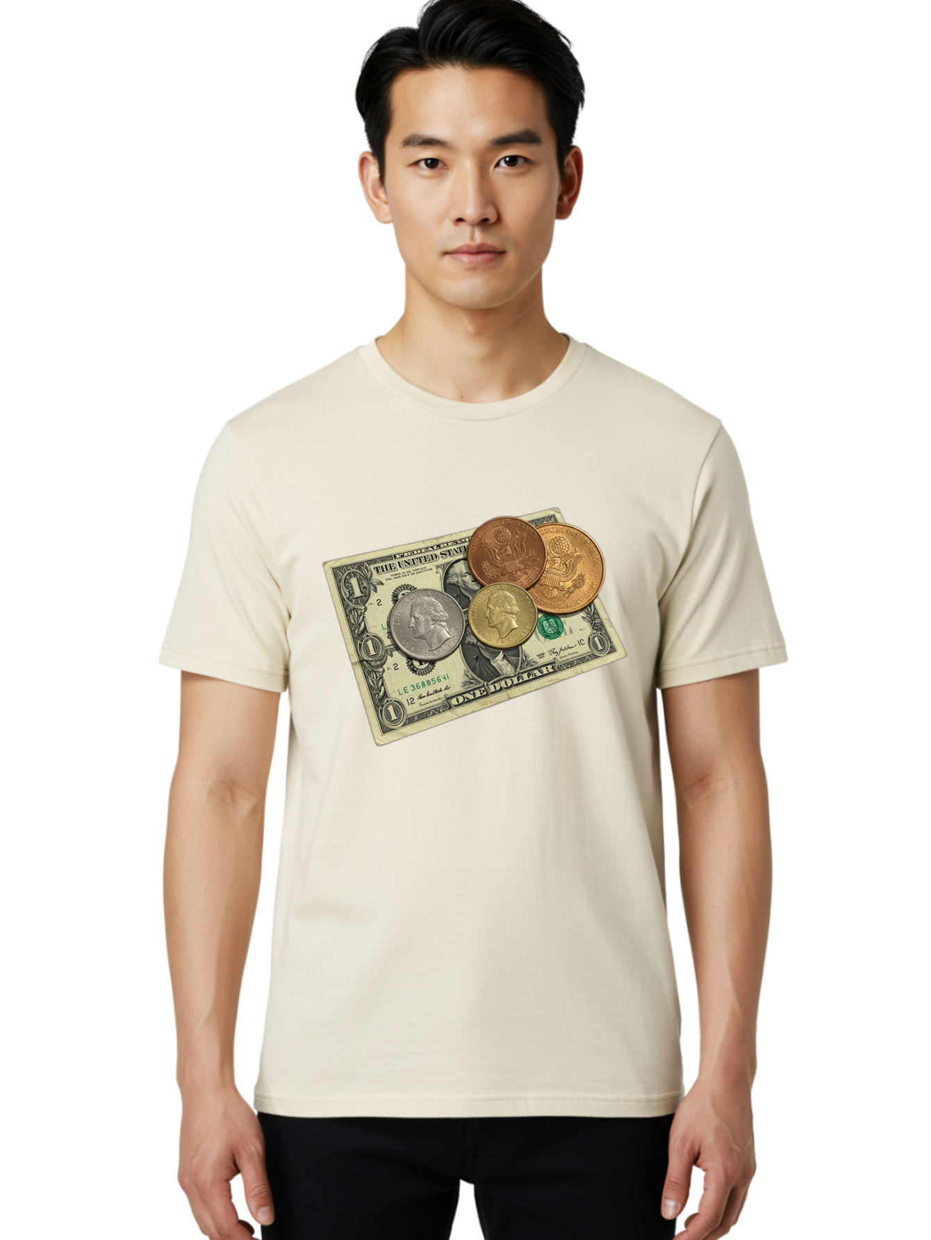 One-Dollar Men'S Graphic Tee, 100% Cotton, Comfortable Casual Summer Wear, Machine Washable, Vintage Camera, Old Camera, Antique Camera, Black Camera, Classic Photography, Photography Equipment, Nostalgic Device, Film Camera, Camera Art Ban000