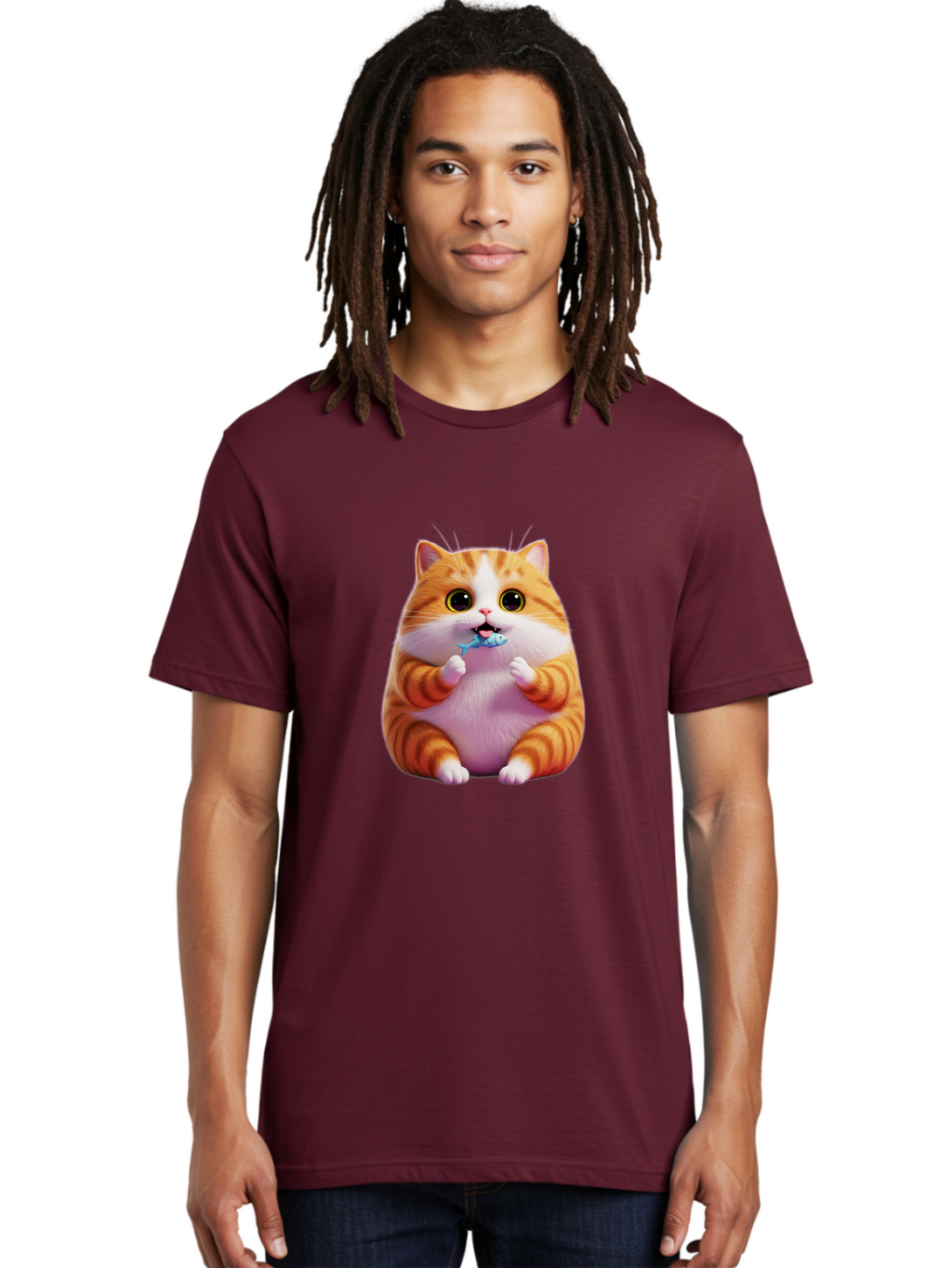 Orange-Tabby-Cat-1 Men'S Graphic Tee, 100% Cotton, Comfortable Casual Summer Wear, Machine Washable, Vintage Camera, Old Camera, Antique Camera, Black Camera, Classic Photography, Photography Equipment, Nostalgic Device, Film Camera, Ban003