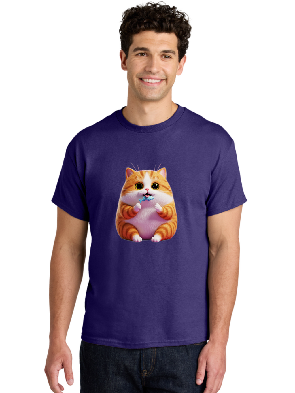 Orange-Tabby-Cat-1 Men'S Graphic Tee, 100% Cotton, Comfortable Casual Summer Wear, Machine Washable, Vintage Camera, Old Camera, Antique Camera, Black Camera, Classic Photography, Photography Equipment, Nostalgic Device, Film Camera, Ban003