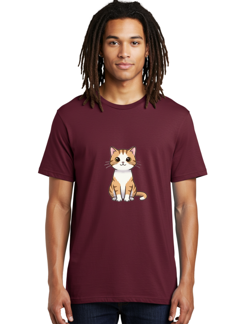 Orange-Tabby-Cat Men'S Graphic Tee, 100% Cotton, Comfortable Casual Summer Wear, Machine Washable, Vintage Camera, Old Camera, Antique Camera, Black Camera, Classic Photography, Photography Equipment, Nostalgic Device, Film Camera, Camera Art Ban004