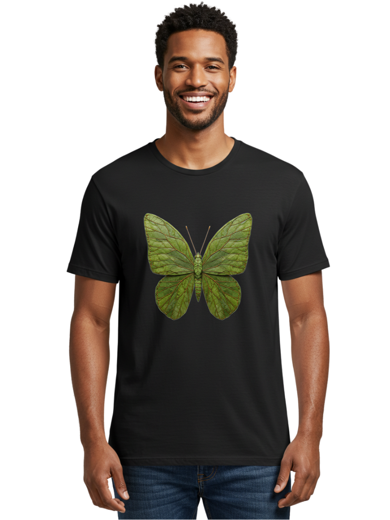 Oreta-Leaf-Moth Men'S Graphic Tee, 100% Cotton, Comfortable Casual Summer Wear, Machine Washable, Vintage Camera, Old Camera, Antique Camera, Black Camera, Classic Photography, Photography Equipment, Nostalgic Device, Film Camera, Camera Art Ban006