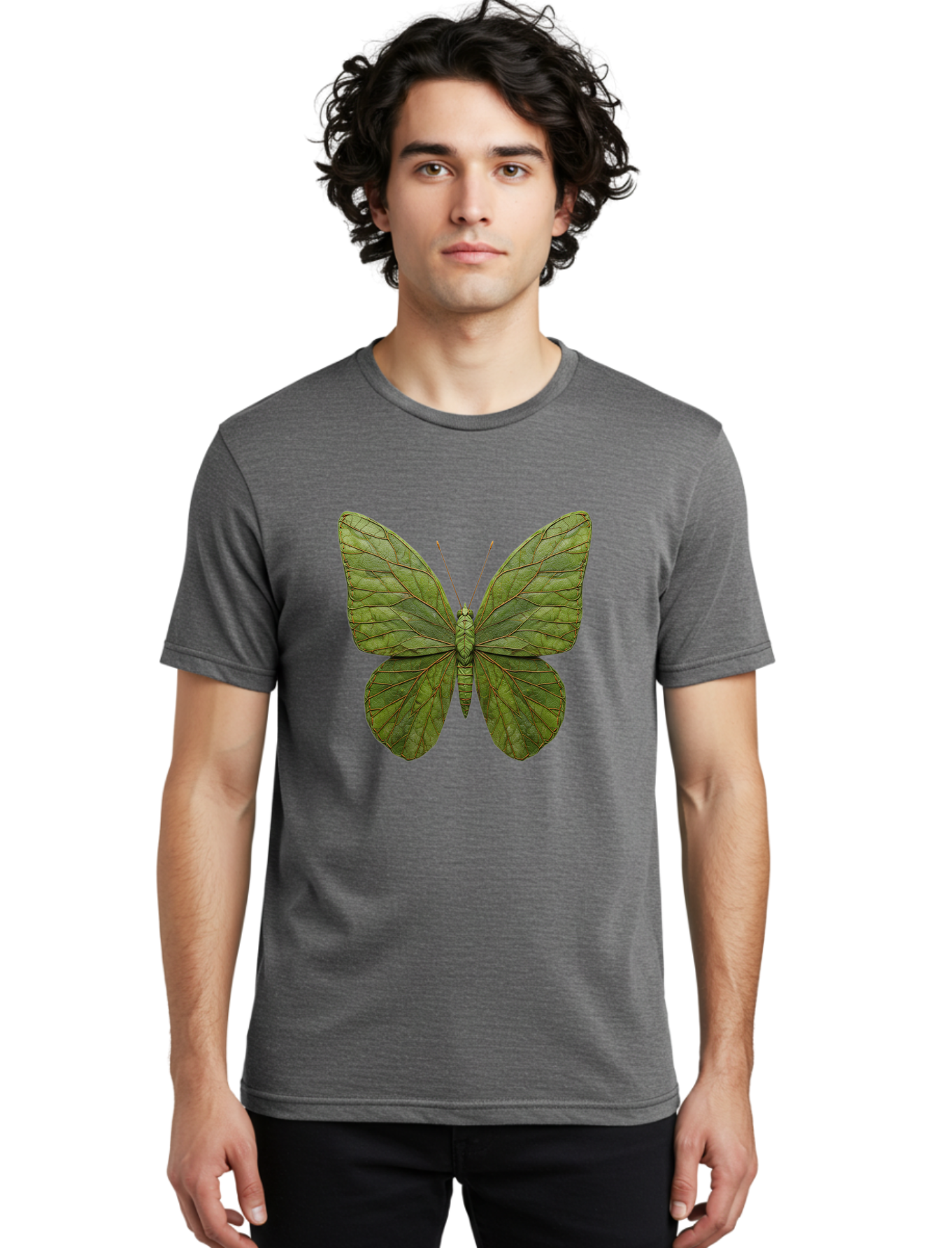 Oreta-Leaf-Moth Men'S Graphic Tee, 100% Cotton, Comfortable Casual Summer Wear, Machine Washable, Vintage Camera, Old Camera, Antique Camera, Black Camera, Classic Photography, Photography Equipment, Nostalgic Device, Film Camera, Camera Art Ban006