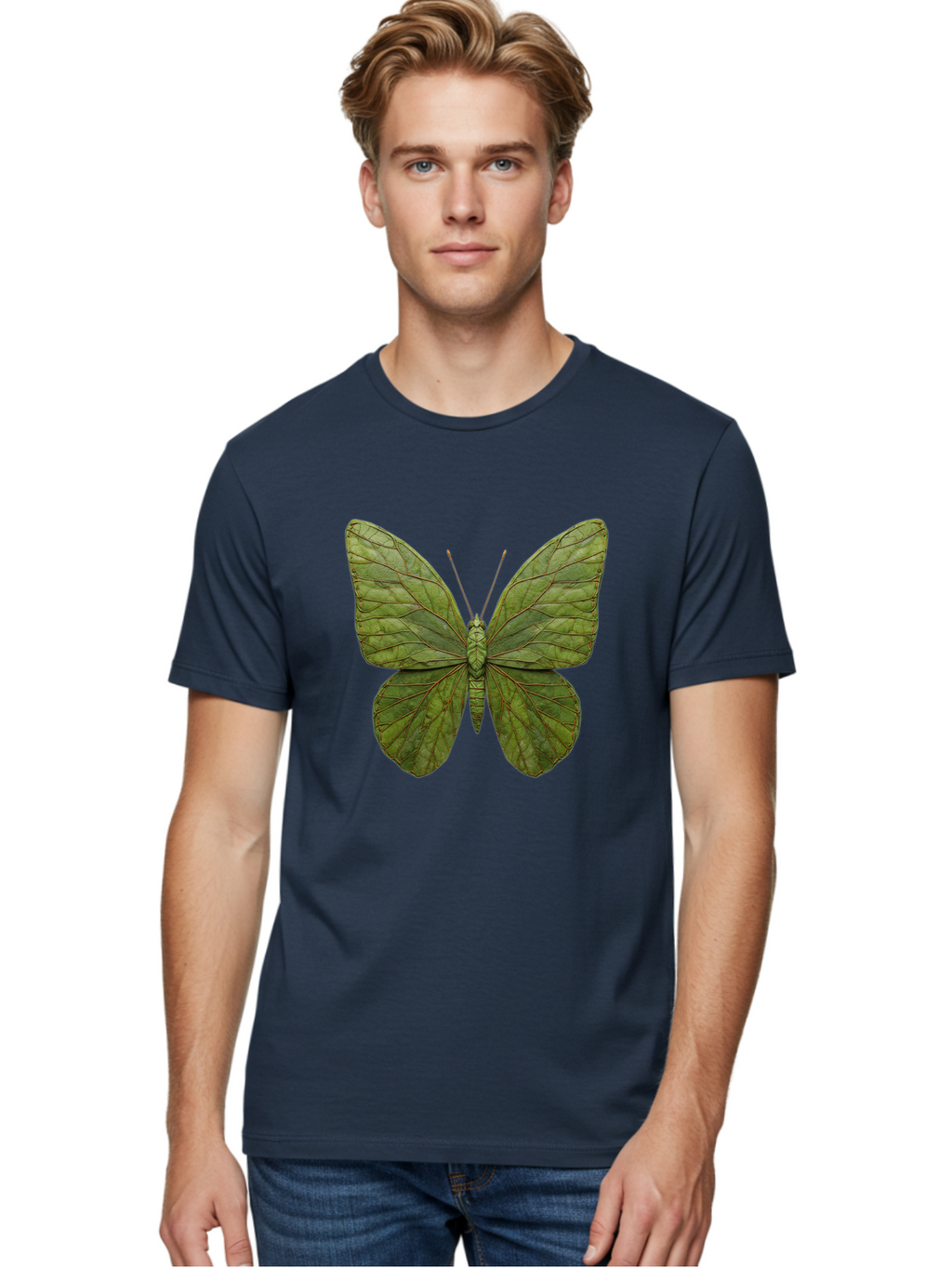 Oreta-Leaf-Moth Men'S Graphic Tee, 100% Cotton, Comfortable Casual Summer Wear, Machine Washable, Vintage Camera, Old Camera, Antique Camera, Black Camera, Classic Photography, Photography Equipment, Nostalgic Device, Film Camera, Camera Art Ban006