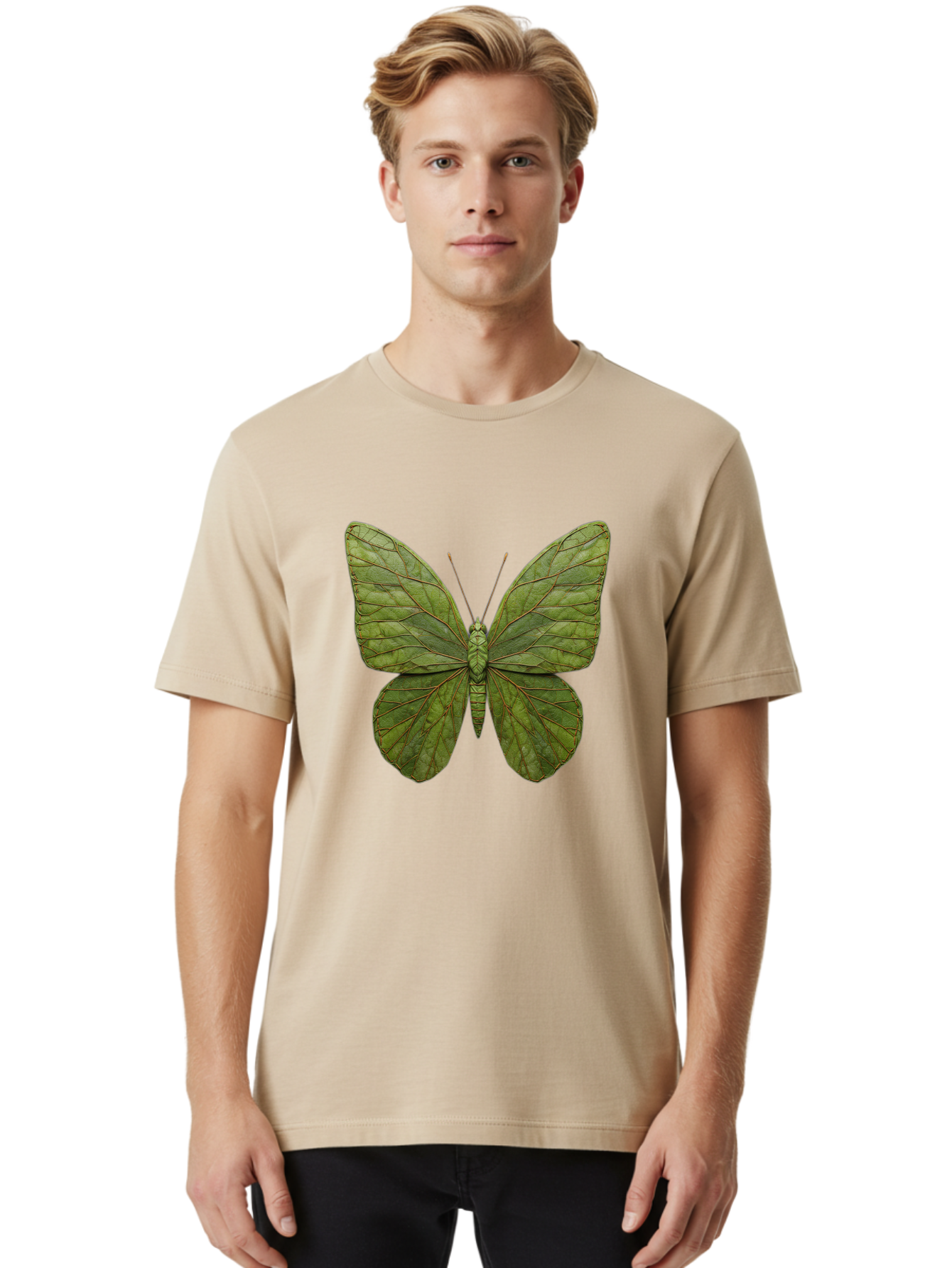 Oreta-Leaf-Moth Men'S Graphic Tee, 100% Cotton, Comfortable Casual Summer Wear, Machine Washable, Vintage Camera, Old Camera, Antique Camera, Black Camera, Classic Photography, Photography Equipment, Nostalgic Device, Film Camera, Camera Art Ban006