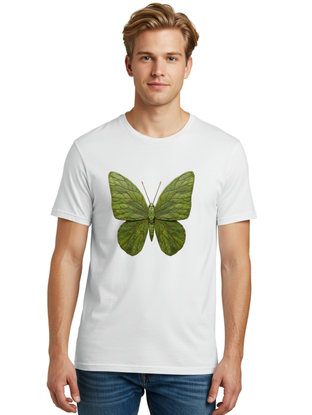 Oreta-Leaf-Moth Men'S Graphic Tee, 100% Cotton, Comfortable Casual Summer Wear, Machine Washable, Vintage Camera, Old Camera, Antique Camera, Black Camera, Classic Photography, Photography Equipment, Nostalgic Device, Film Camera, Camera Art Ban006