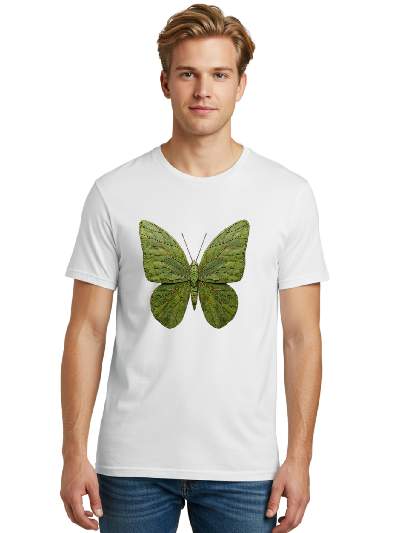 Oreta-Leaf-Moth Men'S Graphic Tee, 100% Cotton, Comfortable Casual Summer Wear, Machine Washable, Vintage Camera, Old Camera, Antique Camera, Black Camera, Classic Photography, Photography Equipment, Nostalgic Device, Film Camera, Camera Art Ban006