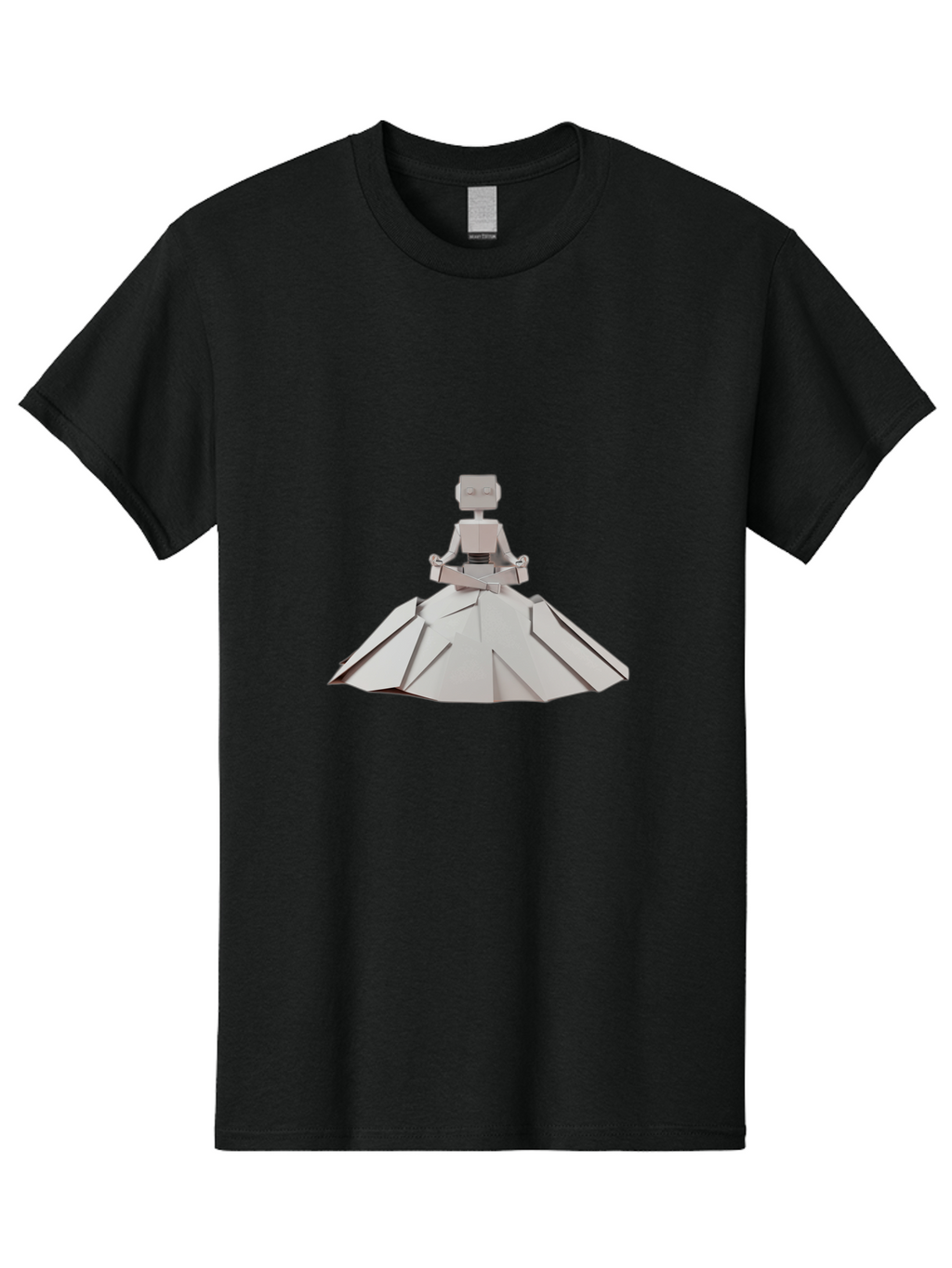 Origami-Figure-In-Meditation-Pose Men'S Graphic Tee, 100% Cotton, Comfortable Casual Summer Wear, Machine Washable, Vintage Camera, Old Camera, Antique Camera, Black Camera, Classic Photography, Photography Equipment, Nostalgic Device, Ban007