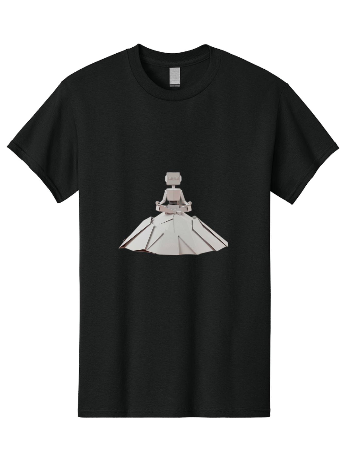 Origami-Figure-In-Meditation-Pose Men'S Graphic Tee, 100% Cotton, Comfortable Casual Summer Wear, Machine Washable, Vintage Camera, Old Camera, Antique Camera, Black Camera, Classic Photography, Photography Equipment, Nostalgic Device, Ban007