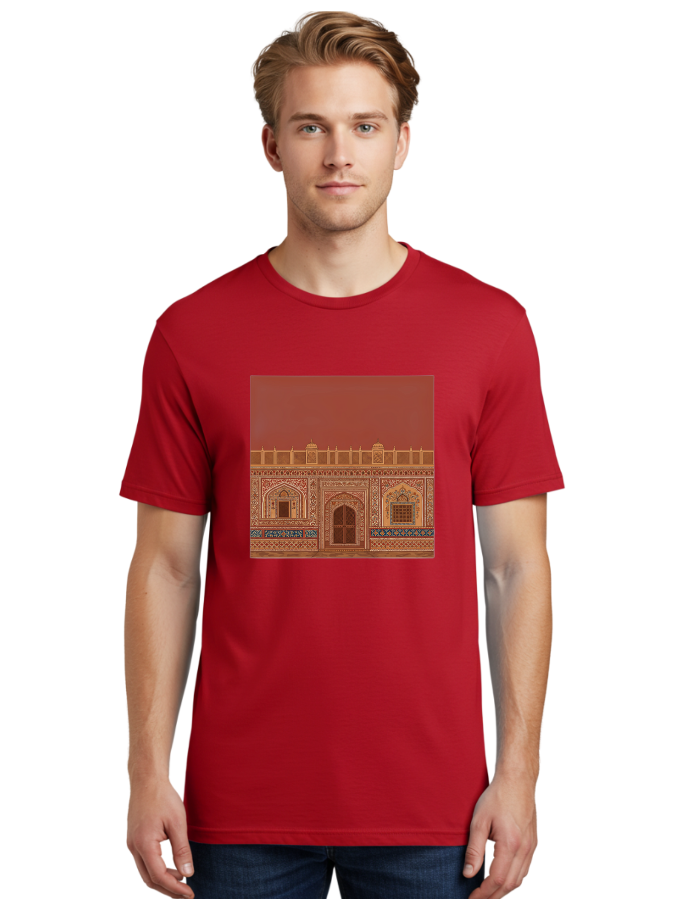 Ornate-Building-Facade Men'S Graphic Tee, 100% Cotton, Comfortable Casual Summer Wear, Machine Washable, Vintage Camera, Old Camera, Antique Camera, Black Camera, Classic Photography, Photography Equipment, Nostalgic Device, Film Camera, Ban009