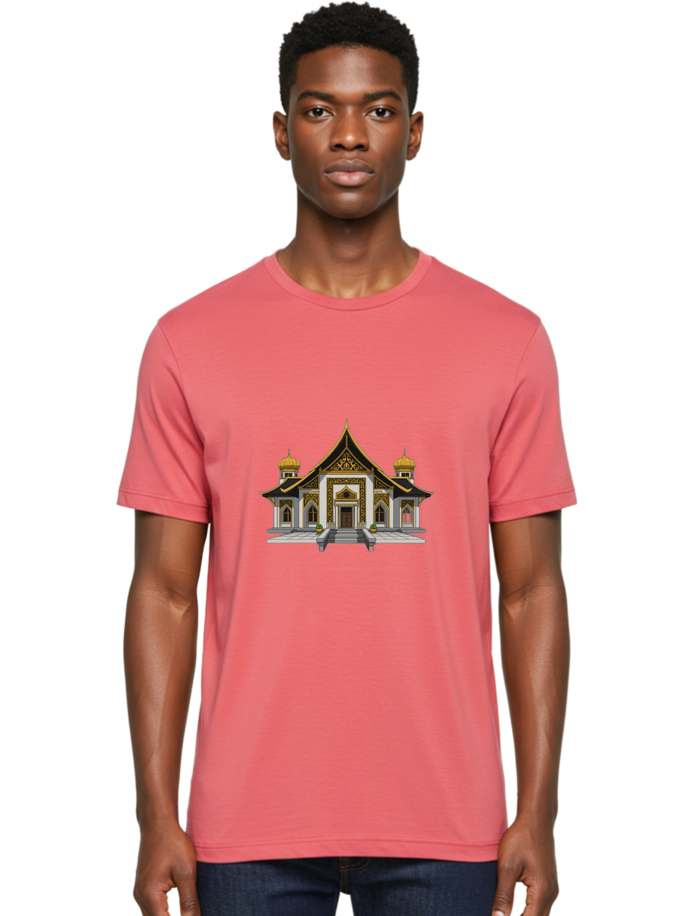 Ornate-Building Men'S Graphic Tee, 100% Cotton, Comfortable Casual Summer Wear, Machine Washable, Vintage Camera, Old Camera, Antique Camera, Black Camera, Classic Photography, Photography Equipment, Nostalgic Device, Film Camera, Camera Art Ban010