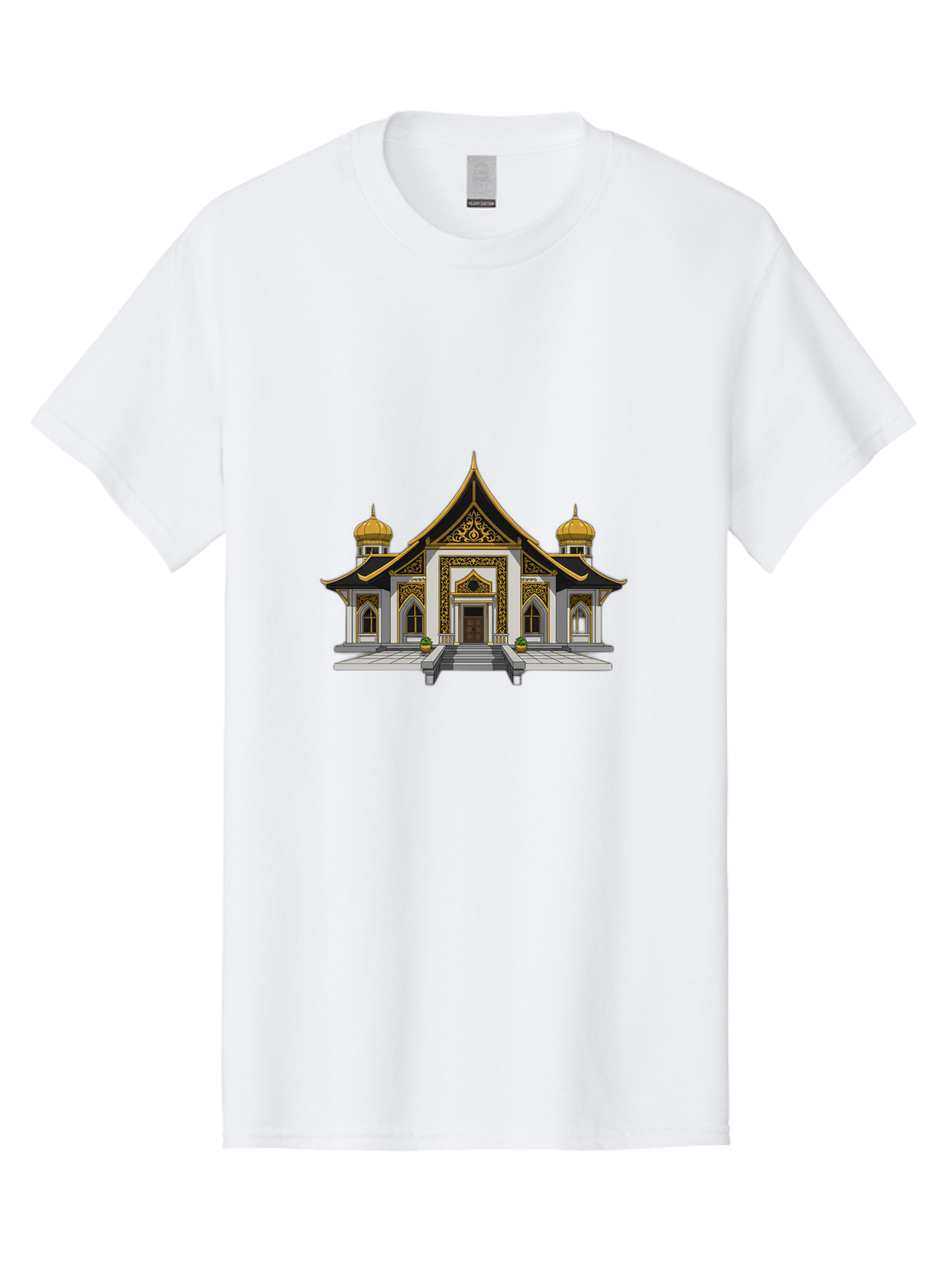 Ornate-Building Men'S Graphic Tee, 100% Cotton, Comfortable Casual Summer Wear, Machine Washable, Vintage Camera, Old Camera, Antique Camera, Black Camera, Classic Photography, Photography Equipment, Nostalgic Device, Film Camera, Camera Art Ban010