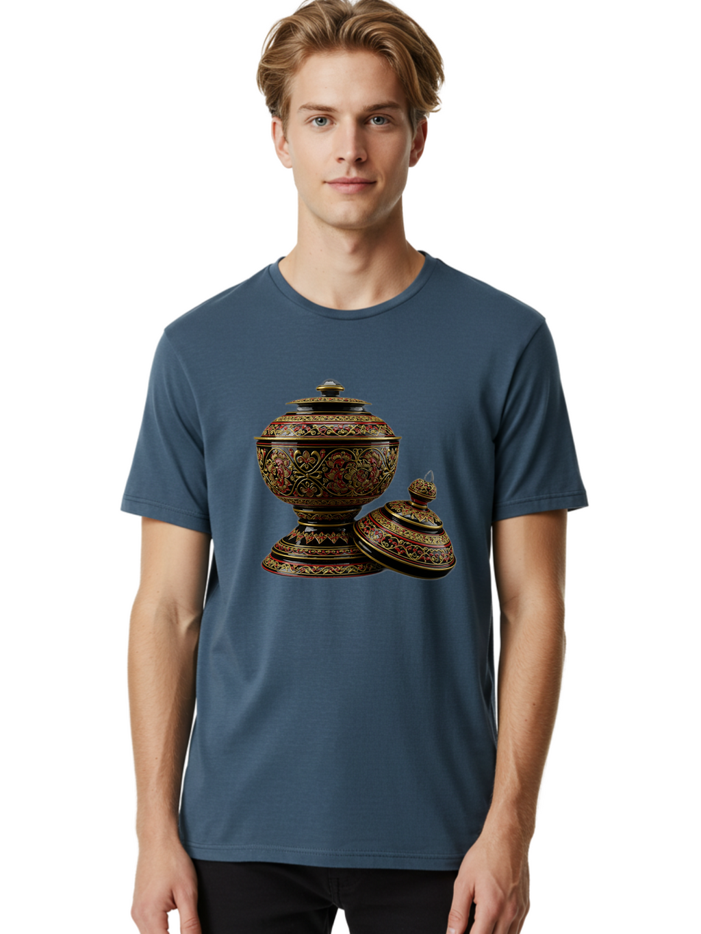 Ornate-Vases Men'S Graphic Tee, 100% Cotton, Comfortable Casual Summer Wear, Machine Washable, Vintage Camera, Old Camera, Antique Camera, Black Camera, Classic Photography, Photography Equipment, Nostalgic Device, Film Camera, Camera Art Ban011