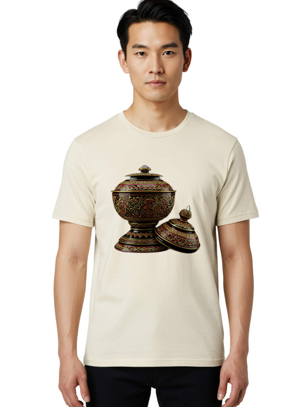 Ornate-Vases Men'S Graphic Tee, 100% Cotton, Comfortable Casual Summer Wear, Machine Washable, Vintage Camera, Old Camera, Antique Camera, Black Camera, Classic Photography, Photography Equipment, Nostalgic Device, Film Camera, Camera Art Ban011