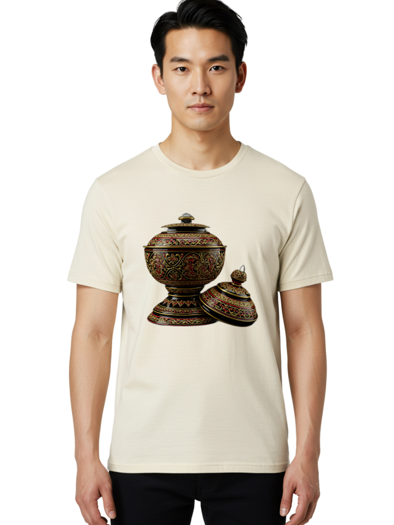Ornate-Vases Men'S Graphic Tee, 100% Cotton, Comfortable Casual Summer Wear, Machine Washable, Vintage Camera, Old Camera, Antique Camera, Black Camera, Classic Photography, Photography Equipment, Nostalgic Device, Film Camera, Camera Art Ban011