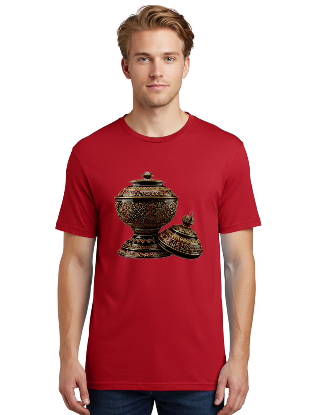 Ornate-Vases Men'S Graphic Tee, 100% Cotton, Comfortable Casual Summer Wear, Machine Washable, Vintage Camera, Old Camera, Antique Camera, Black Camera, Classic Photography, Photography Equipment, Nostalgic Device, Film Camera, Camera Art Ban011