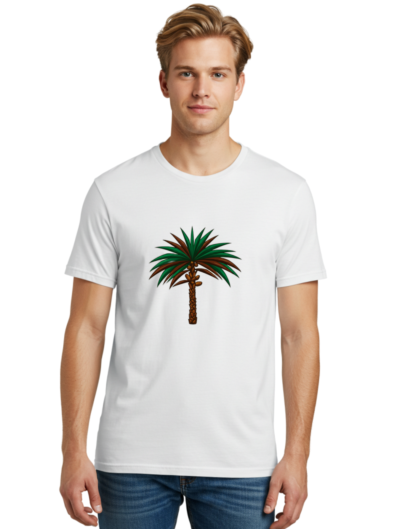 Palm-Tree Men'S Graphic Tee, 100% Cotton, Comfortable Casual Summer Wear, Machine Washable, Vintage Camera, Old Camera, Antique Camera, Black Camera, Classic Photography, Photography Equipment, Nostalgic Device, Film Camera, Camera Art Ban020