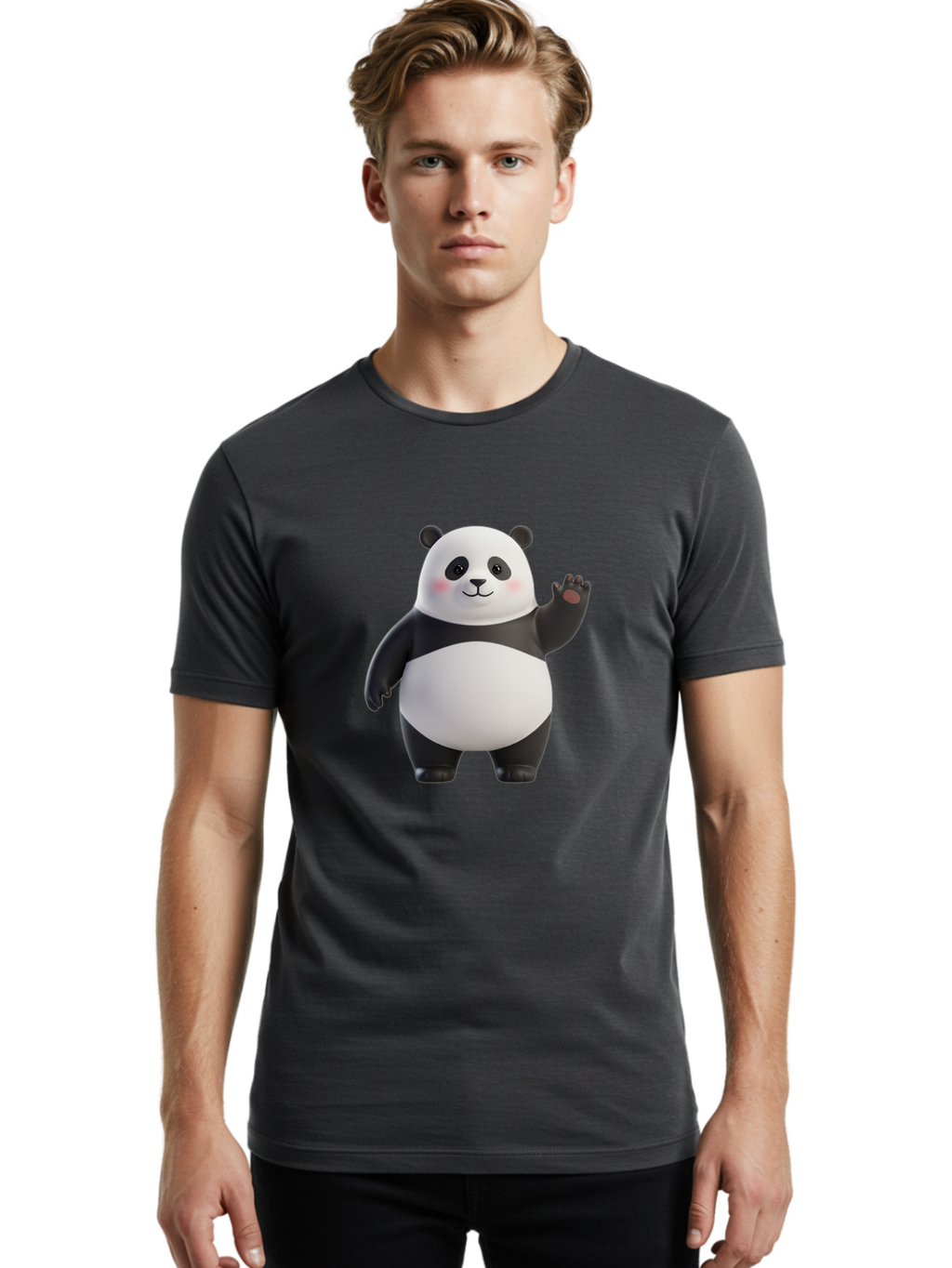 Panda-2 Men'S Graphic Tee, 100% Cotton, Comfortable Casual Summer Wear, Machine Washable, Vintage Camera, Old Camera, Antique Camera, Black Camera, Classic Photography, Photography Equipment, Nostalgic Device, Film Camera, Camera Art Ban024