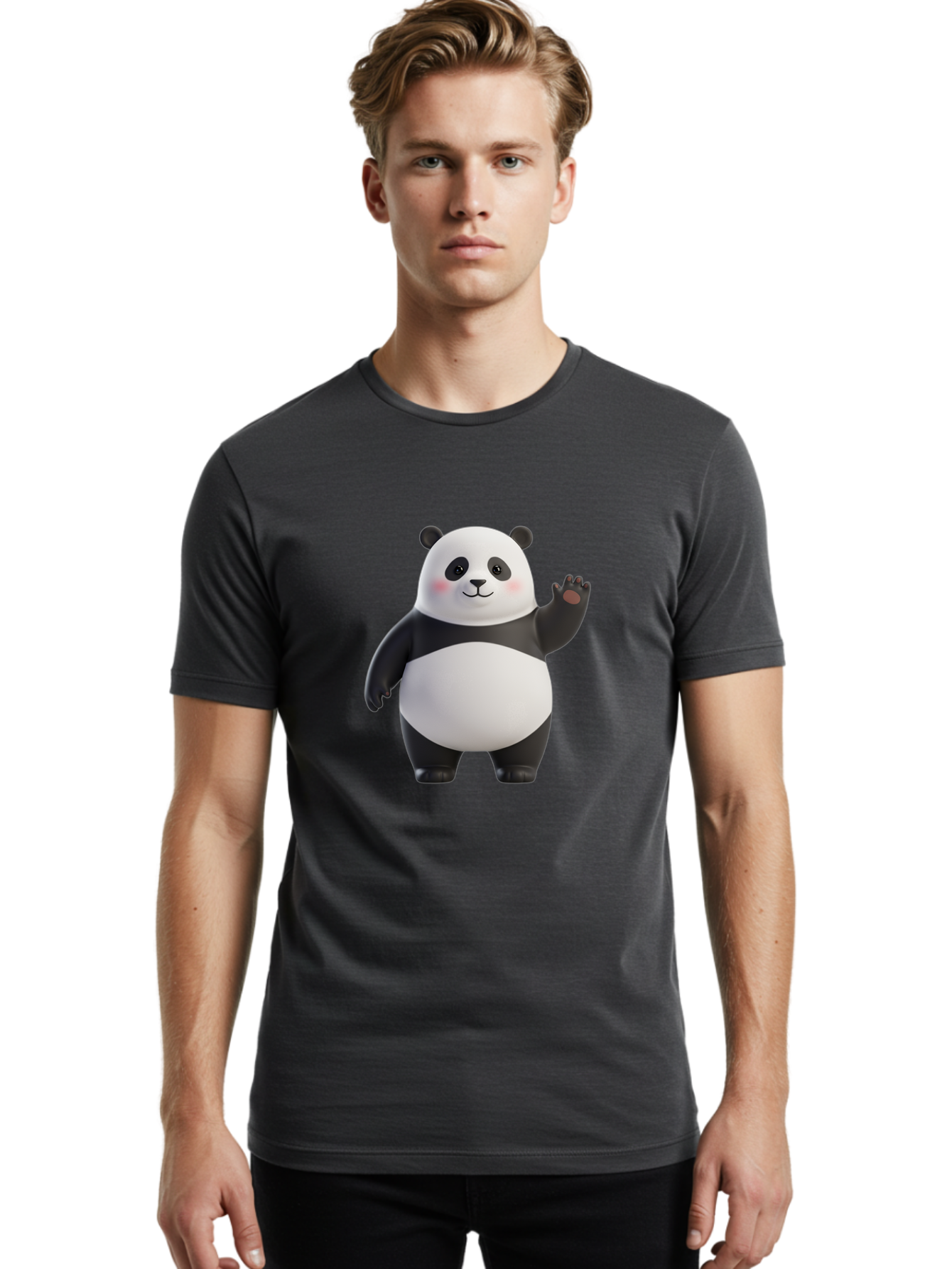 Panda-2 Men'S Graphic Tee, 100% Cotton, Comfortable Casual Summer Wear, Machine Washable, Vintage Camera, Old Camera, Antique Camera, Black Camera, Classic Photography, Photography Equipment, Nostalgic Device, Film Camera, Camera Art Ban024