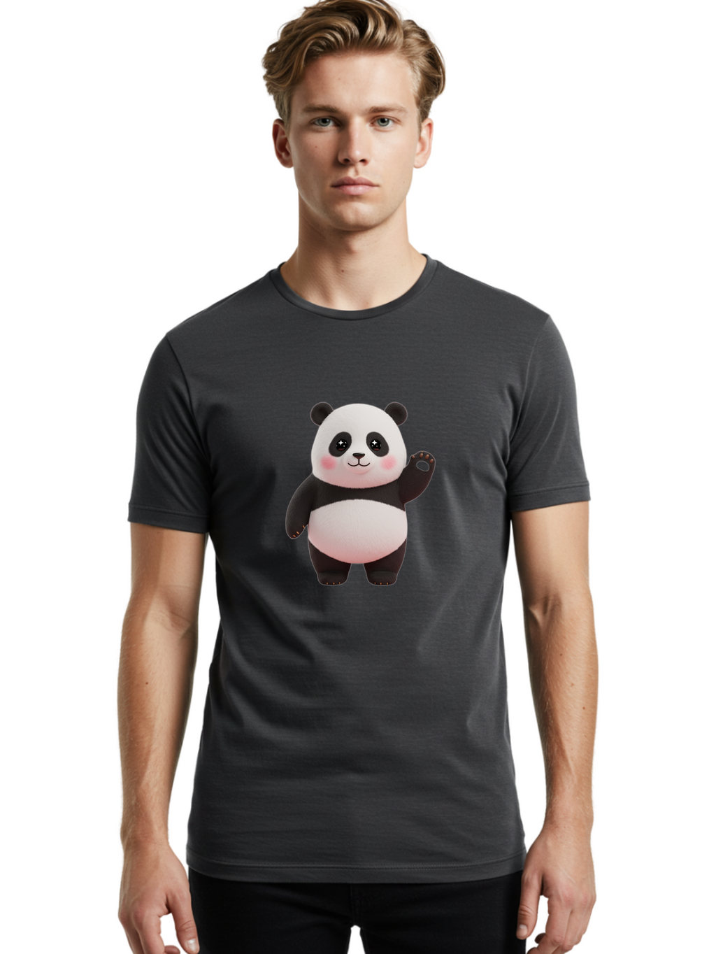 Panda-4 Men'S Graphic Tee, 100% Cotton, Comfortable Casual Summer Wear, Machine Washable, Vintage Camera, Old Camera, Antique Camera, Black Camera, Classic Photography, Photography Equipment, Nostalgic Device, Film Camera, Camera Art Ban026