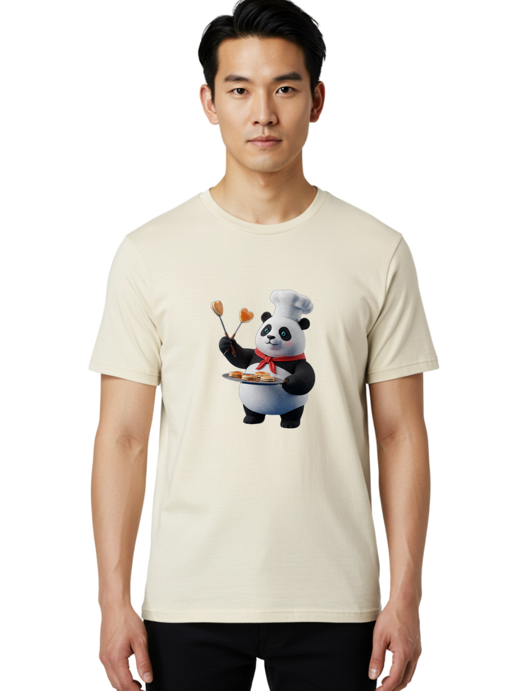 Panda-Chef-1 Men'S Graphic Tee, 100% Cotton, Comfortable Casual Summer Wear, Machine Washable, Vintage Camera, Old Camera, Antique Camera, Black Camera, Classic Photography, Photography Equipment, Nostalgic Device, Film Camera, Camera Art Ban032