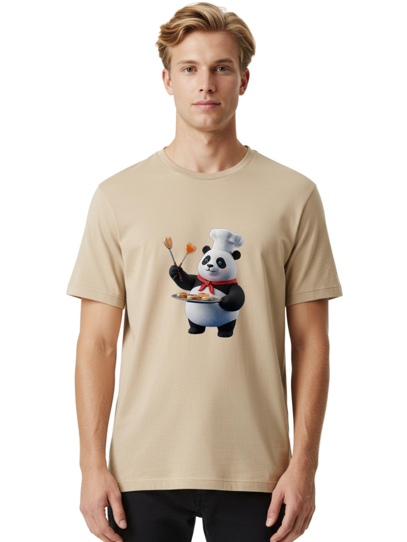 Panda-Chef-1 Men'S Graphic Tee, 100% Cotton, Comfortable Casual Summer Wear, Machine Washable, Vintage Camera, Old Camera, Antique Camera, Black Camera, Classic Photography, Photography Equipment, Nostalgic Device, Film Camera, Camera Art Ban032