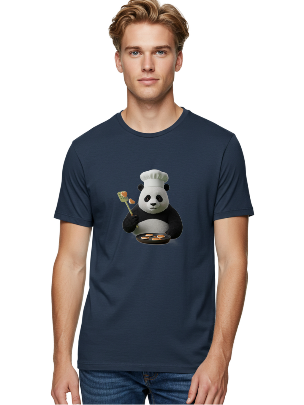 Panda-Chef-2 Men'S Graphic Tee, 100% Cotton, Comfortable Casual Summer Wear, Machine Washable, Vintage Camera, Old Camera, Antique Camera, Black Camera, Classic Photography, Photography Equipment, Nostalgic Device, Film Camera, Camera Art Ban033