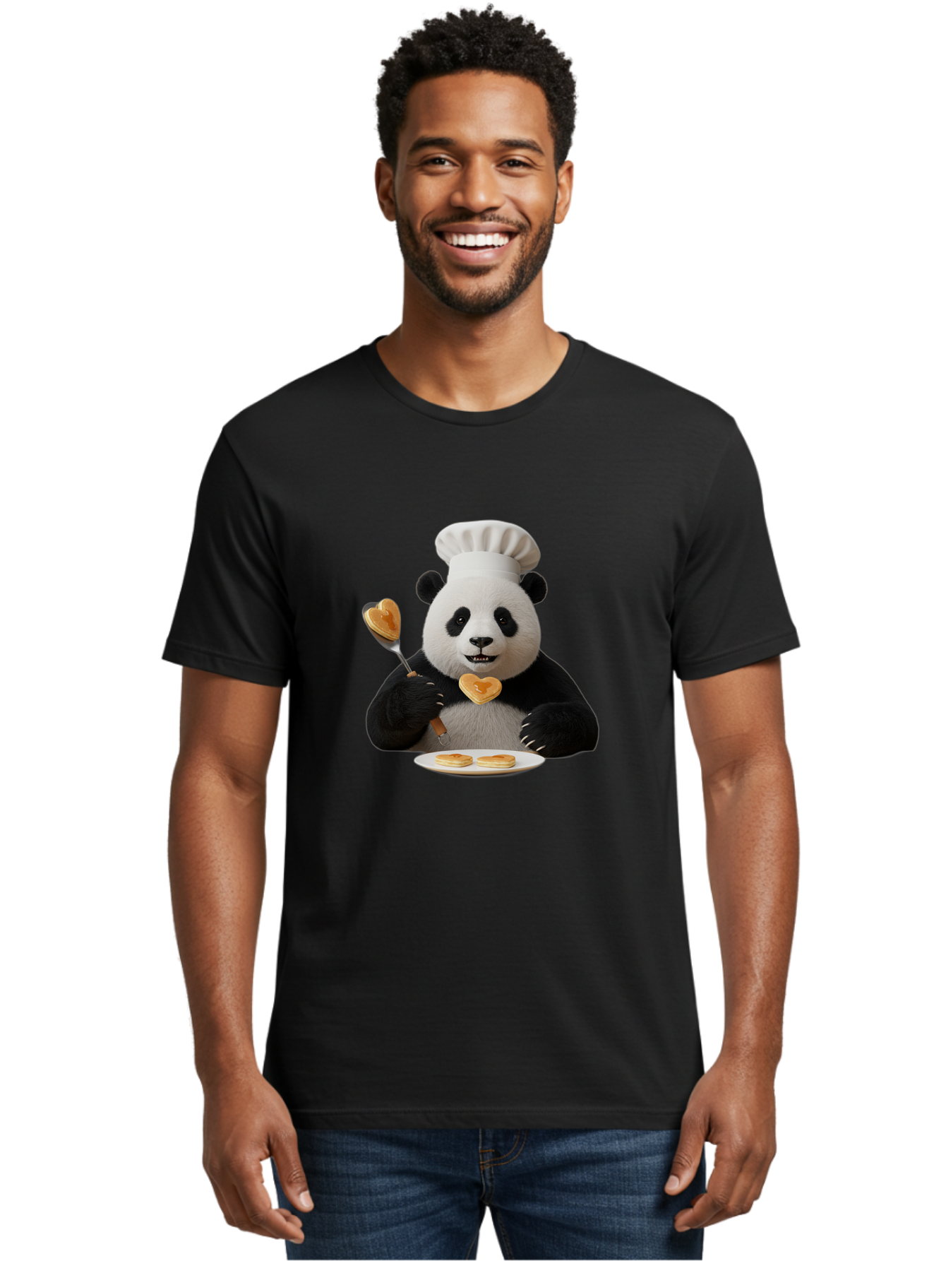 Panda-Chef-Pancakes Men'S Graphic Tee, 100% Cotton, Comfortable Casual Summer Wear, Machine Washable, Vintage Camera, Old Camera, Antique Camera, Black Camera, Classic Photography, Photography Equipment, Nostalgic Device, Film Camera, Ban034