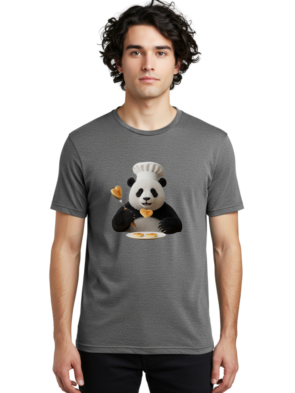 Panda-Chef-Pancakes Men'S Graphic Tee, 100% Cotton, Comfortable Casual Summer Wear, Machine Washable, Vintage Camera, Old Camera, Antique Camera, Black Camera, Classic Photography, Photography Equipment, Nostalgic Device, Film Camera, Ban034