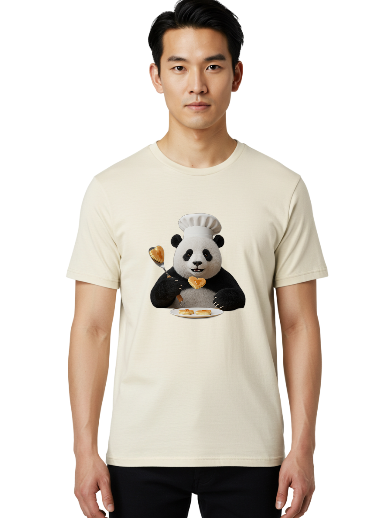 Panda-Chef-Pancakes Men'S Graphic Tee, 100% Cotton, Comfortable Casual Summer Wear, Machine Washable, Vintage Camera, Old Camera, Antique Camera, Black Camera, Classic Photography, Photography Equipment, Nostalgic Device, Film Camera, Ban034