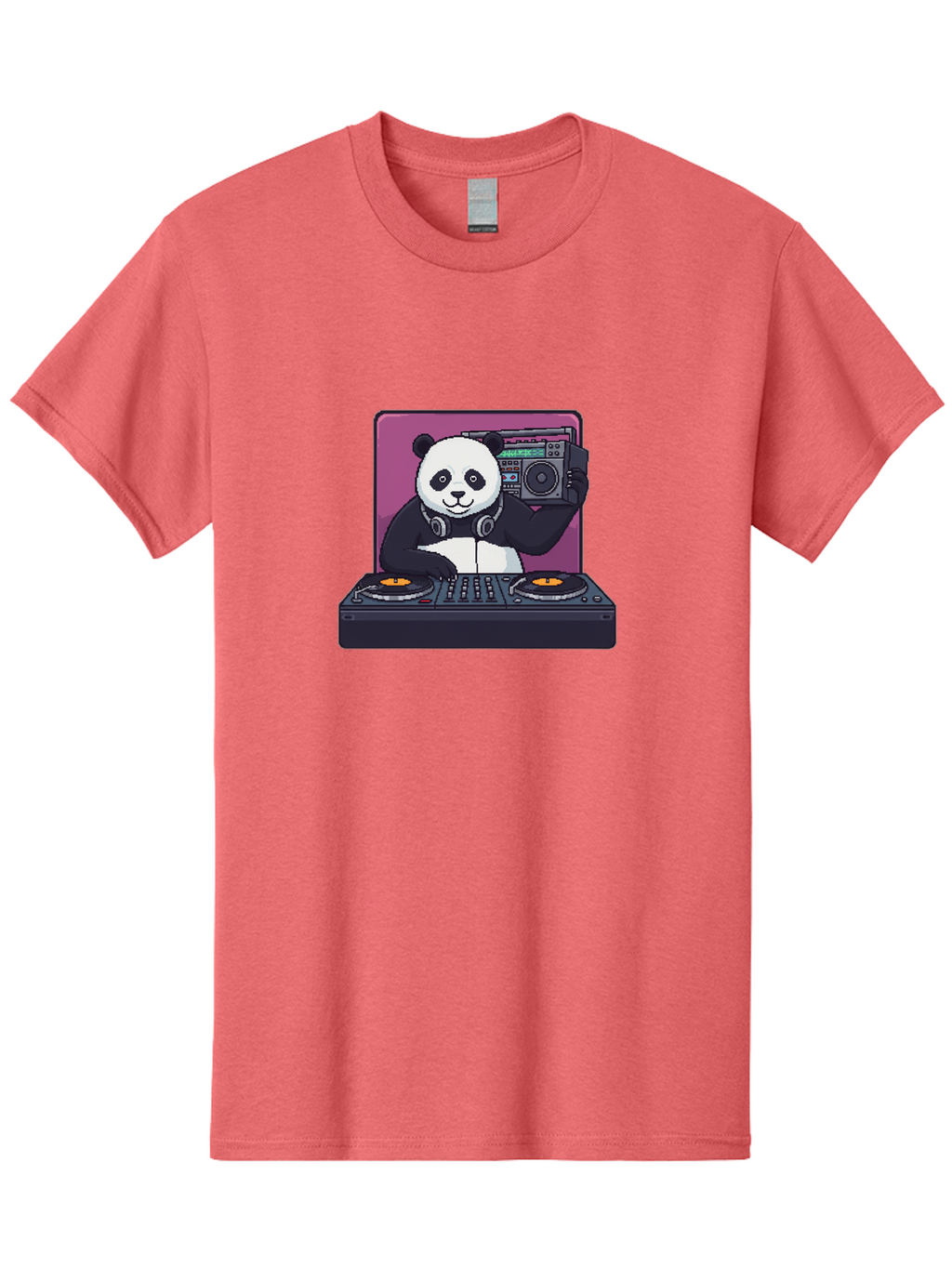 Panda-Dj-1 Men'S Graphic Tee, 100% Cotton, Comfortable Casual Summer Wear, Machine Washable, Vintage Camera, Old Camera, Antique Camera, Black Camera, Classic Photography, Photography Equipment, Nostalgic Device, Film Camera, Camera Art Ban036