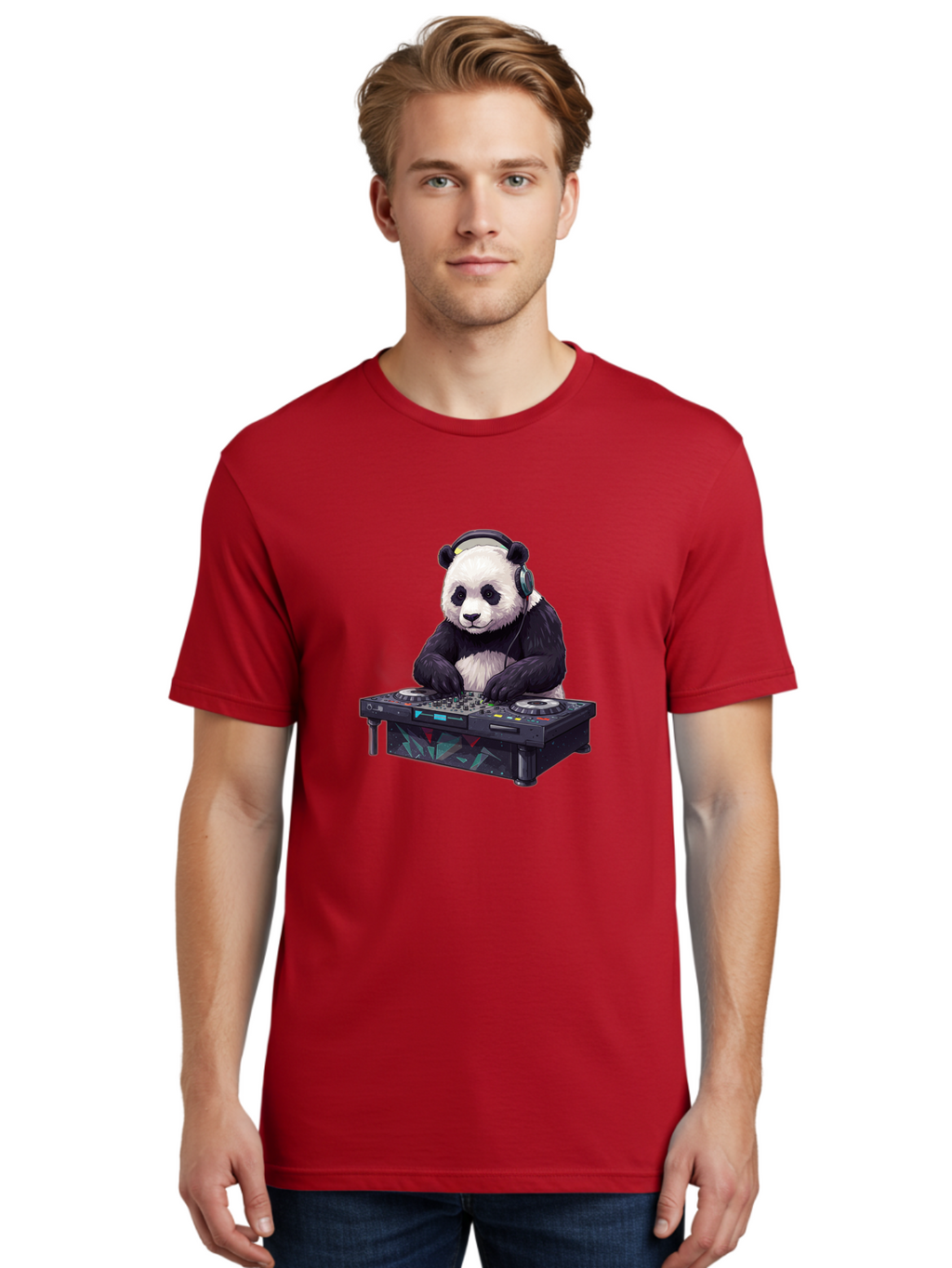 Panda-Dj-3 Men'S Graphic Tee, 100% Cotton, Comfortable Casual Summer Wear, Machine Washable, Vintage Camera, Old Camera, Antique Camera, Black Camera, Classic Photography, Photography Equipment, Nostalgic Device, Film Camera, Camera Art Ban038