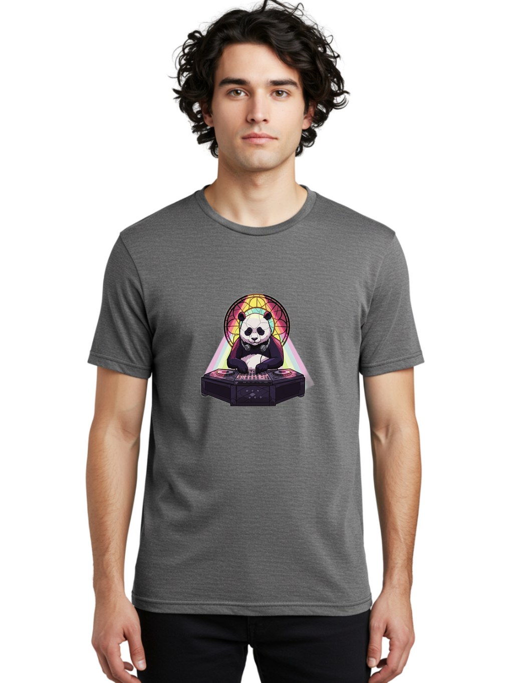 Panda-Dj-5 Men'S Graphic Tee, 100% Cotton, Comfortable Casual Summer Wear, Machine Washable, Vintage Camera, Old Camera, Antique Camera, Black Camera, Classic Photography, Photography Equipment, Nostalgic Device, Film Camera, Camera Art Ban040