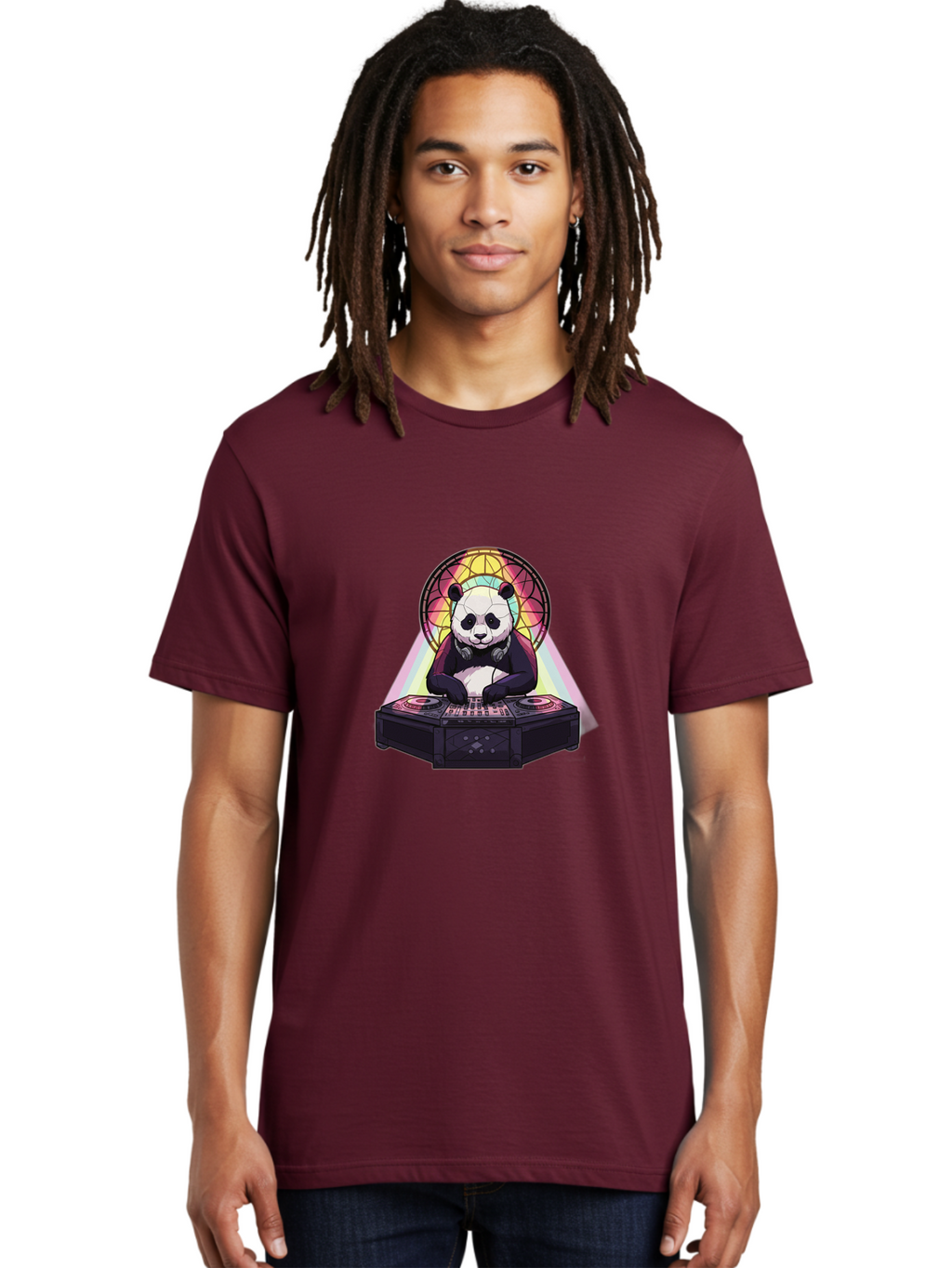 Panda-Dj-5 Men'S Graphic Tee, 100% Cotton, Comfortable Casual Summer Wear, Machine Washable, Vintage Camera, Old Camera, Antique Camera, Black Camera, Classic Photography, Photography Equipment, Nostalgic Device, Film Camera, Camera Art Ban040