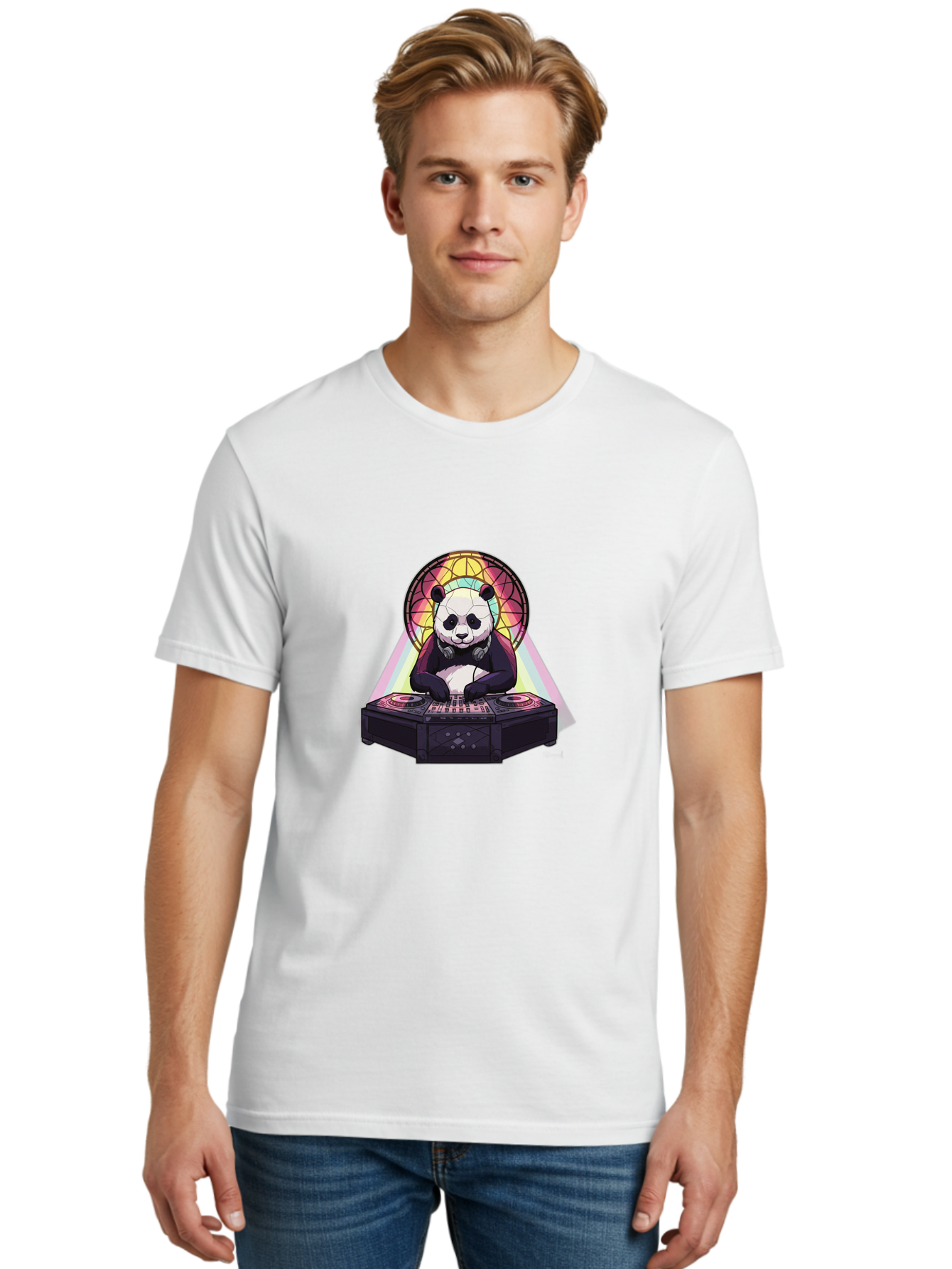 Panda-Dj-5 Men'S Graphic Tee, 100% Cotton, Comfortable Casual Summer Wear, Machine Washable, Vintage Camera, Old Camera, Antique Camera, Black Camera, Classic Photography, Photography Equipment, Nostalgic Device, Film Camera, Camera Art Ban040