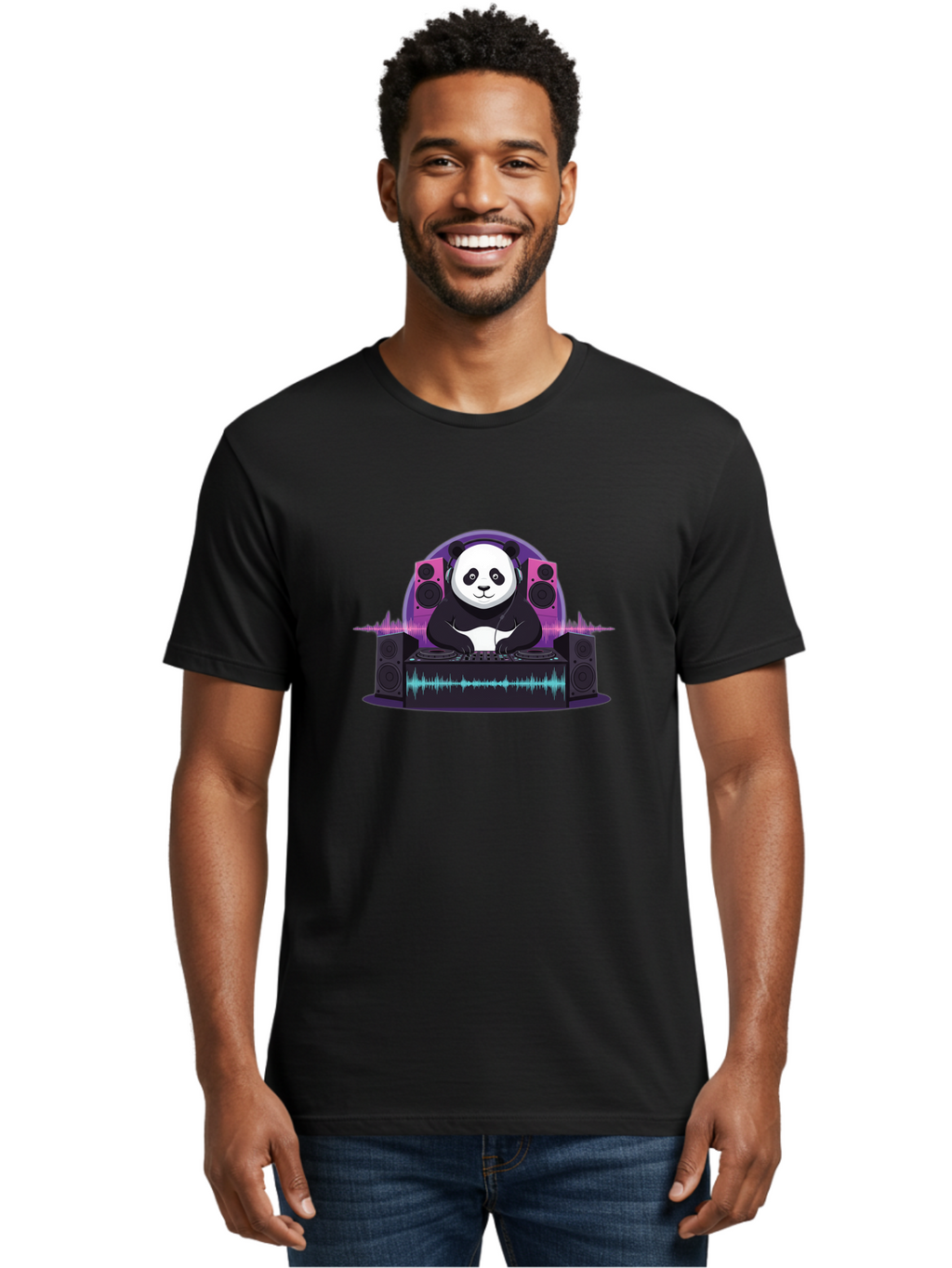 Panda-Dj Men'S Graphic Tee, 100% Cotton, Comfortable Casual Summer Wear, Machine Washable, Vintage Camera, Old Camera, Antique Camera, Black Camera, Classic Photography, Photography Equipment, Nostalgic Device, Film Camera, Camera Art Ban041